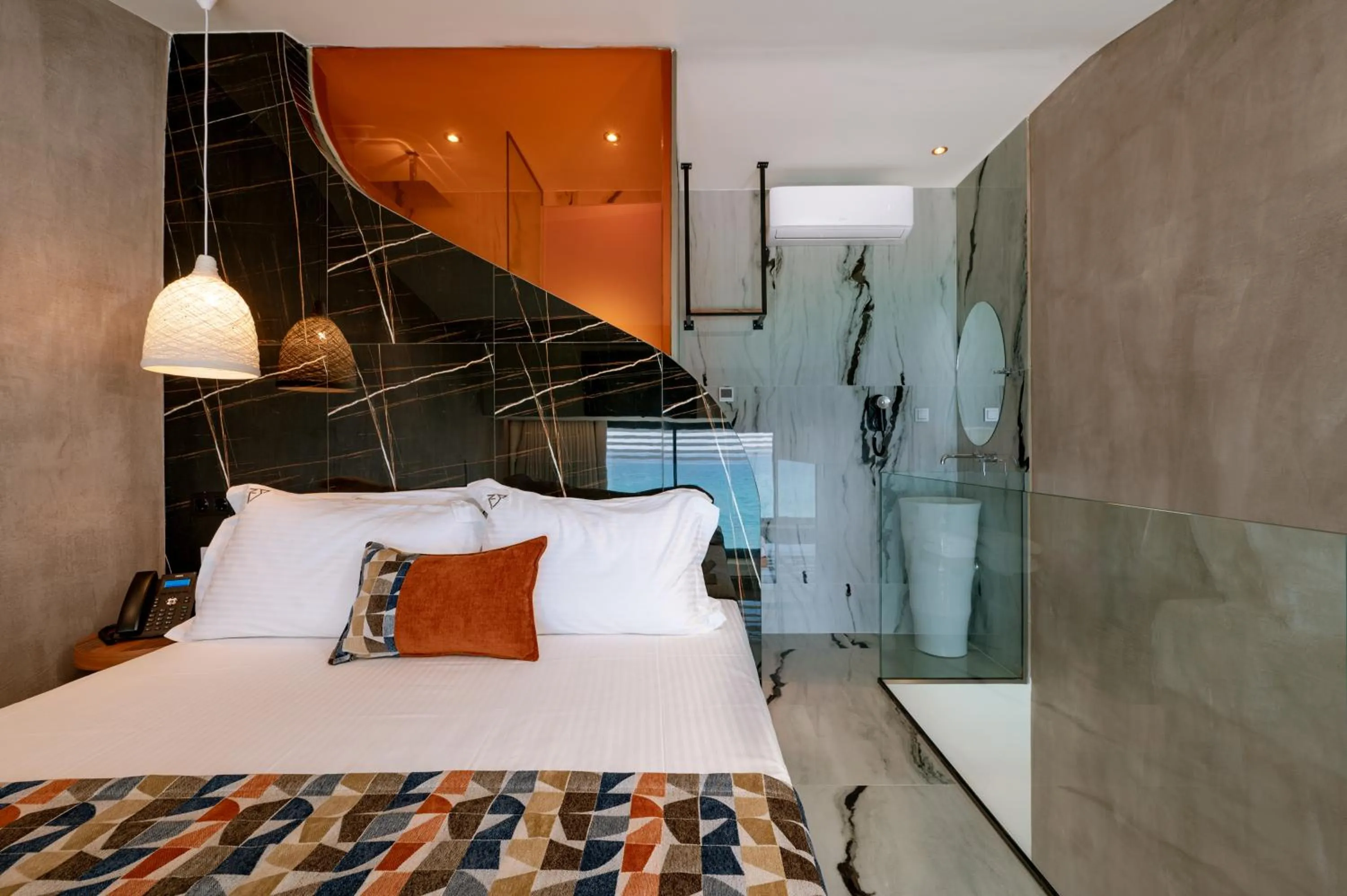 Bed in ZEST THASSOS LUXURY RETREAT