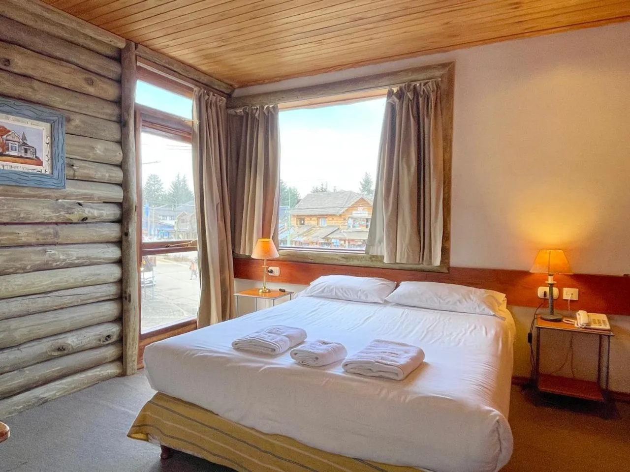 Bed in Hosteria Posta de los Colonos