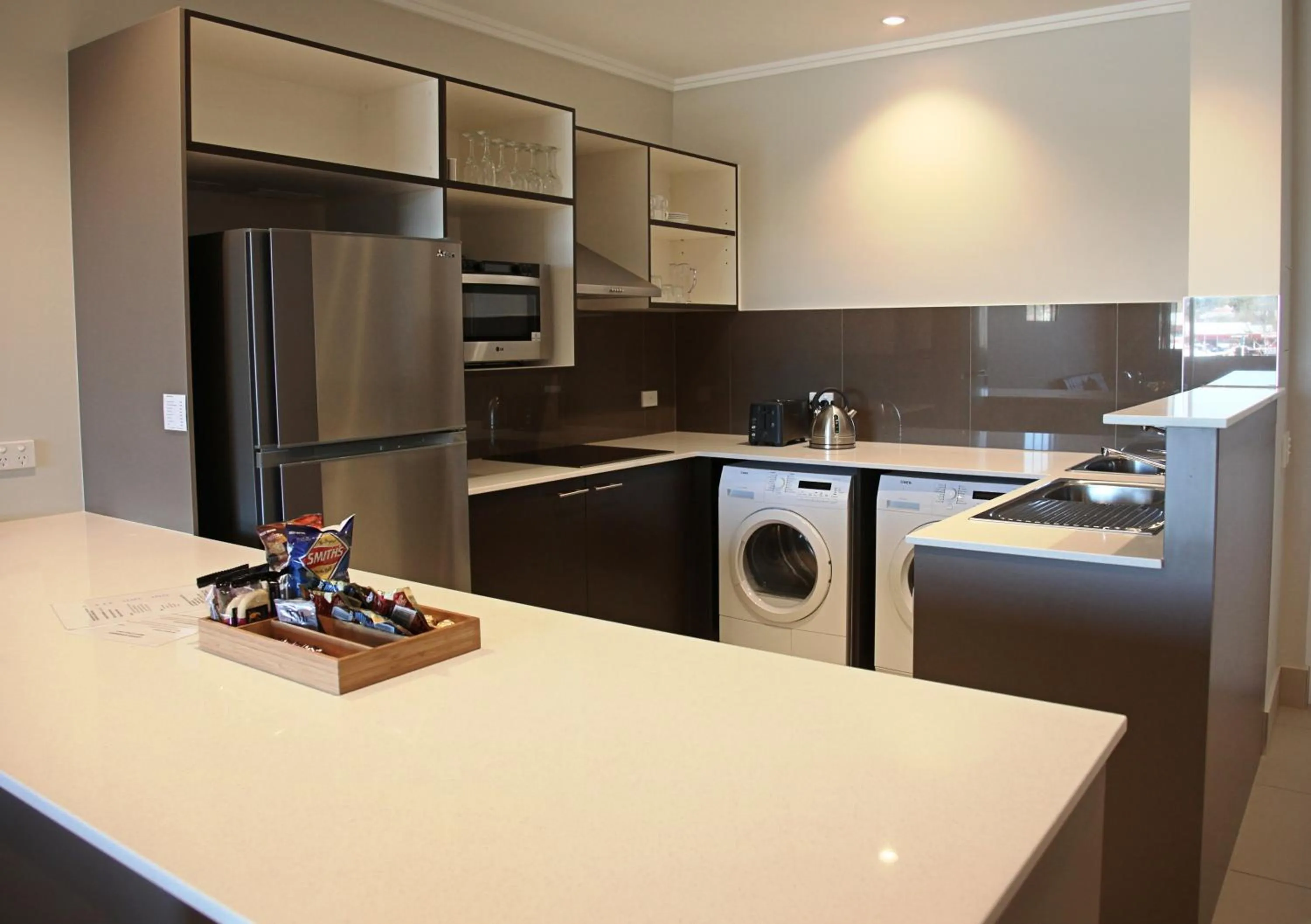 Kitchen or kitchenette in Laguna Serviced Apartments