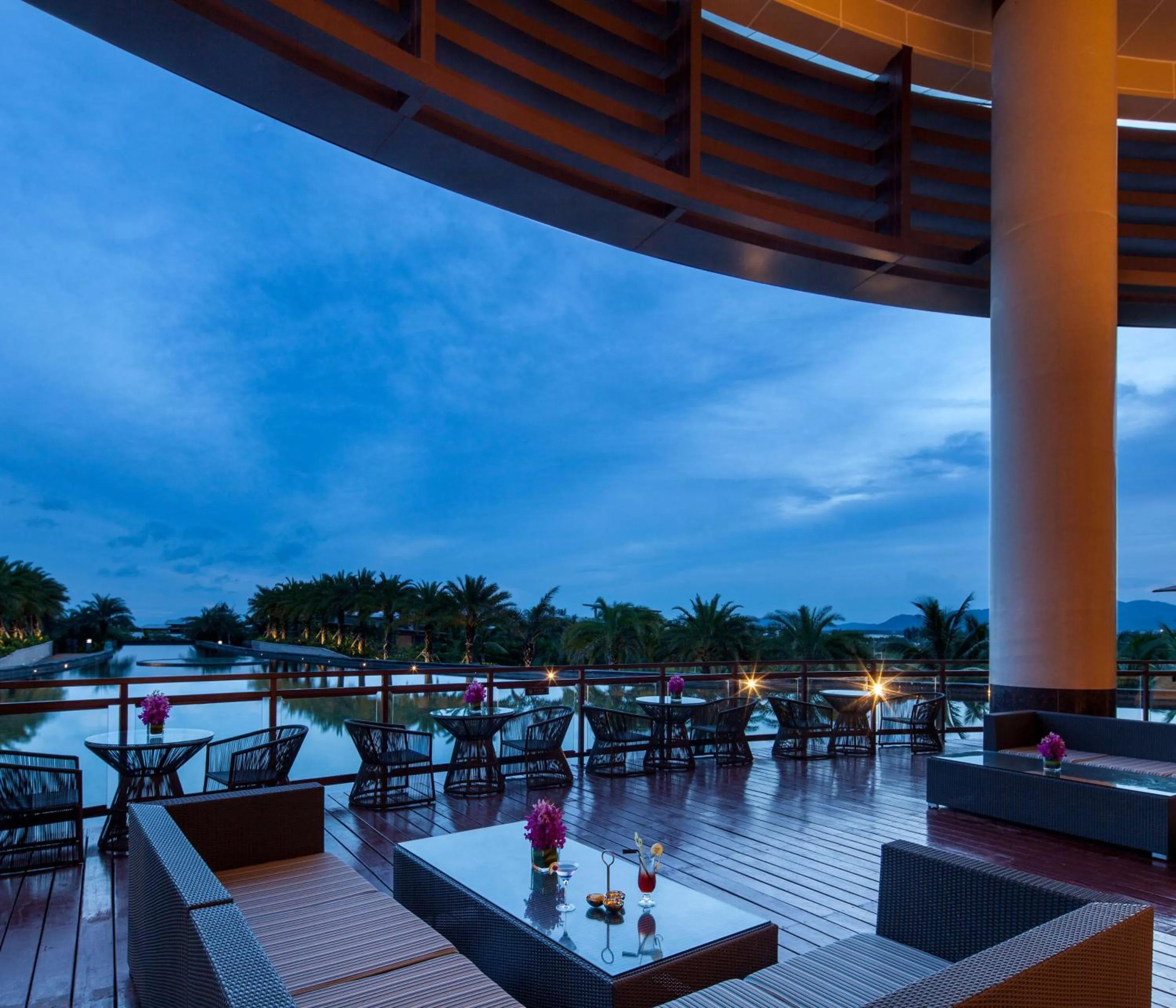 Dining area in Sanya Yazhou Bay Resort Curio Collection by Hilton