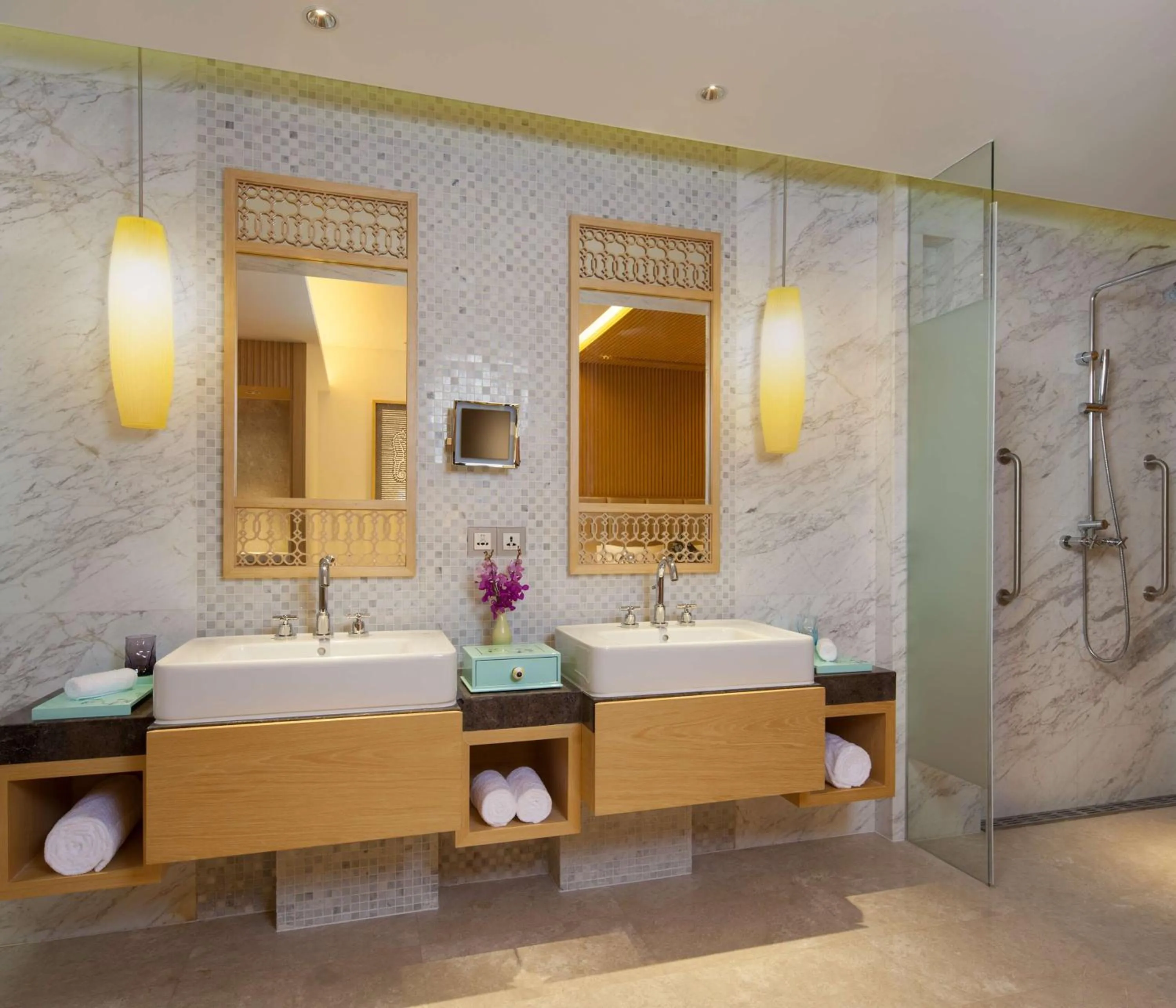 Bathroom in Sanya Yazhou Bay Resort Curio Collection by Hilton