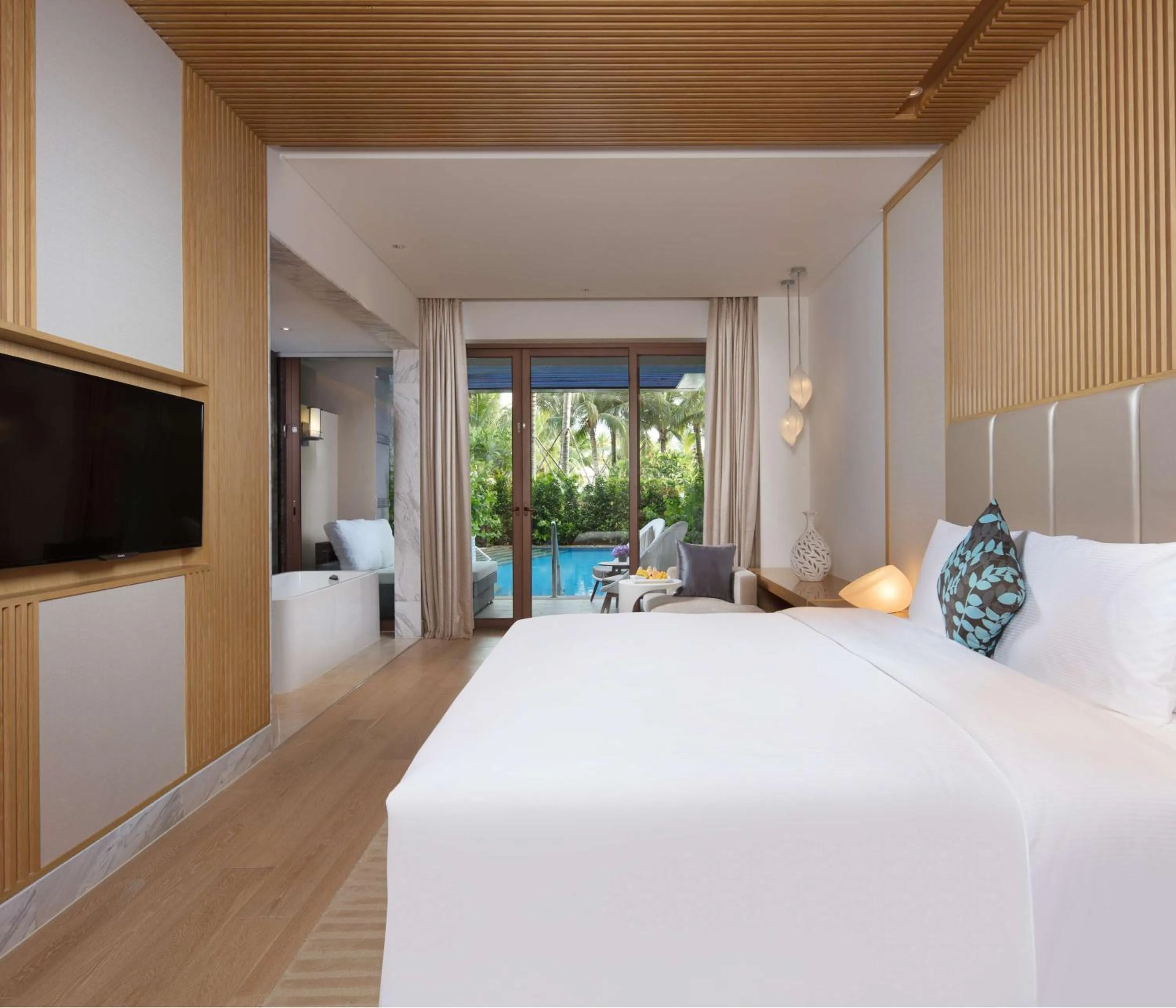 Bedroom, Bed in Sanya Yazhou Bay Resort Curio Collection by Hilton