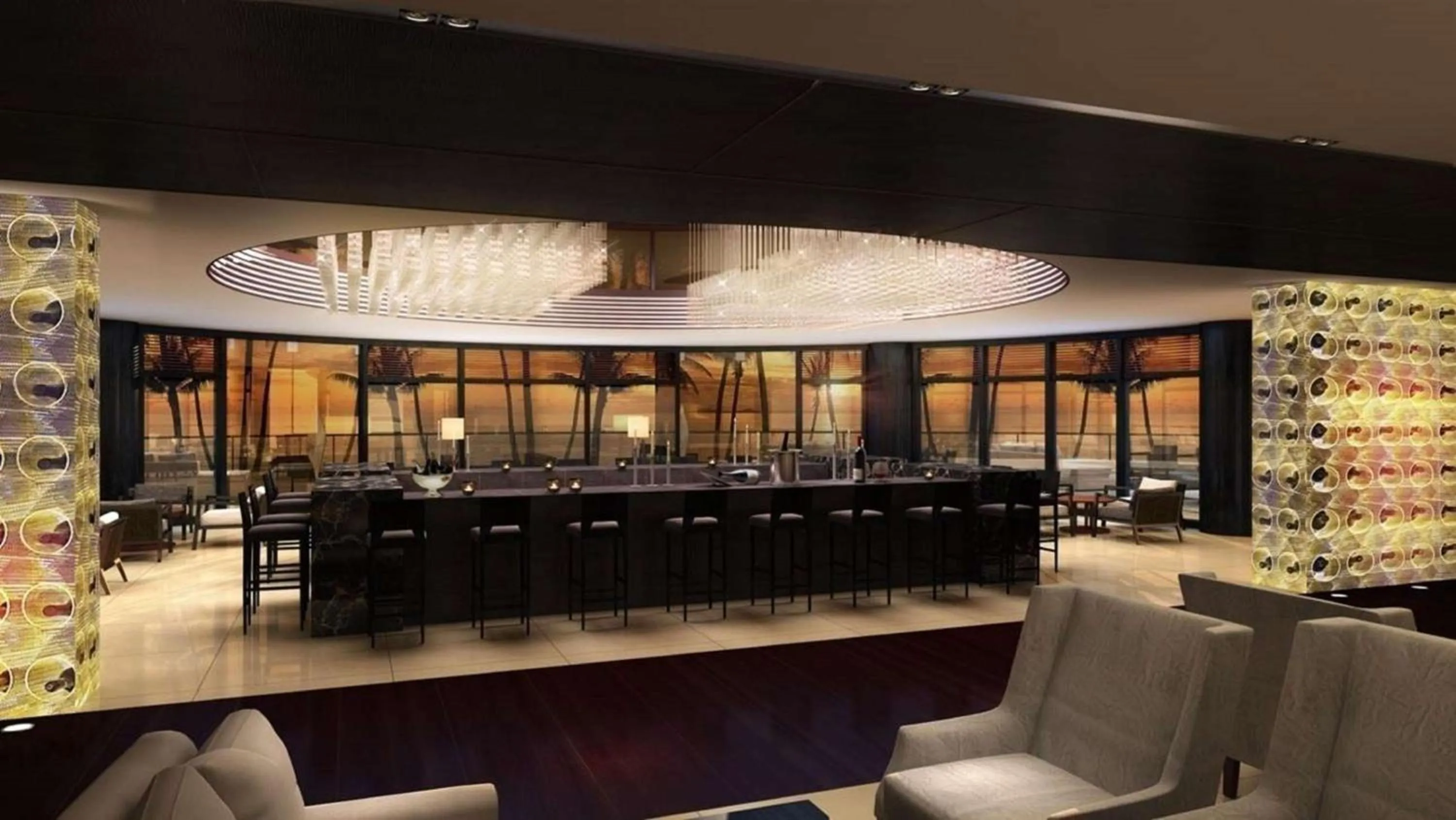 Lounge or bar, Banquet Facilities in Sanya Yazhou Bay Resort Curio Collection by Hilton