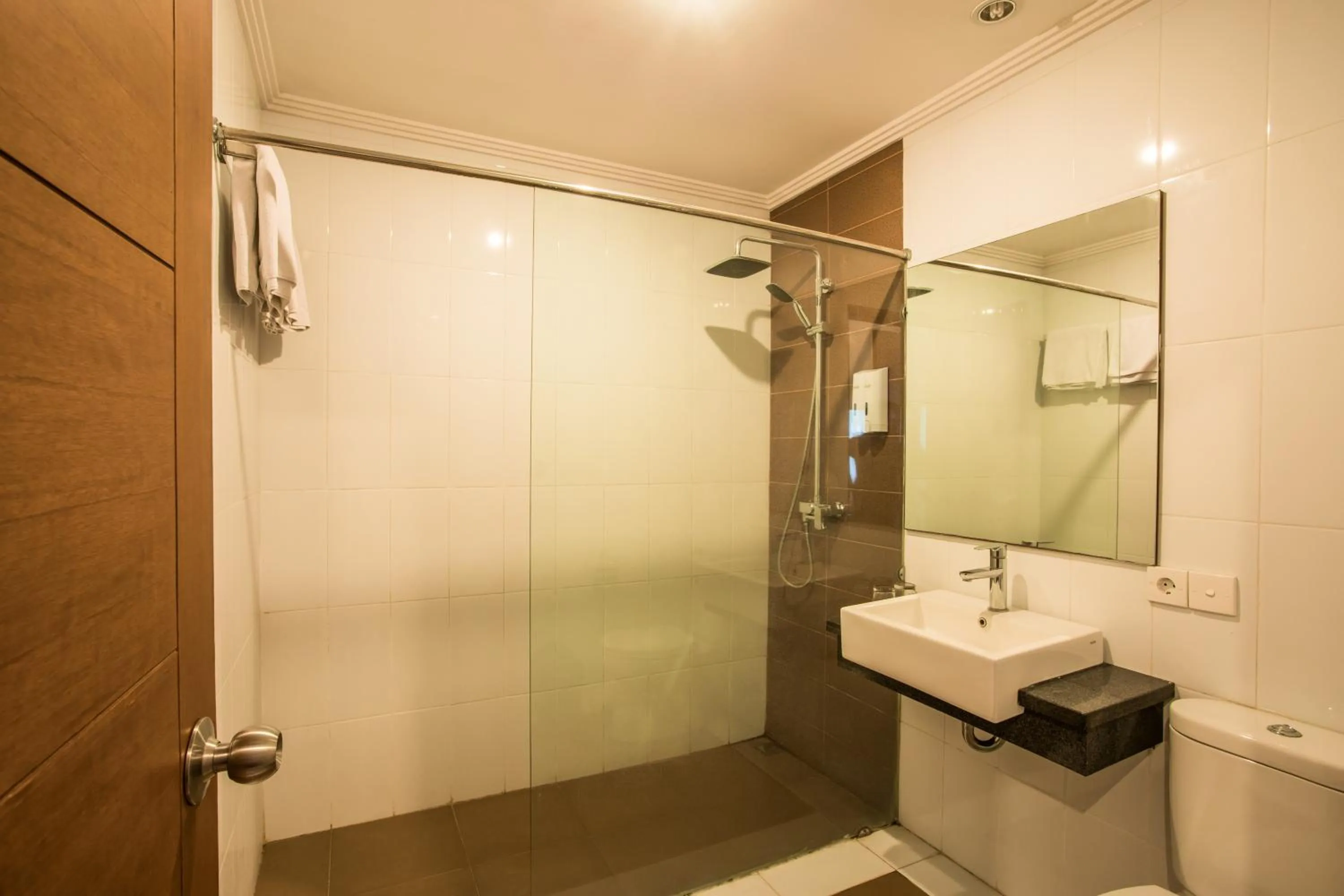 Shower in Svarna Hotel