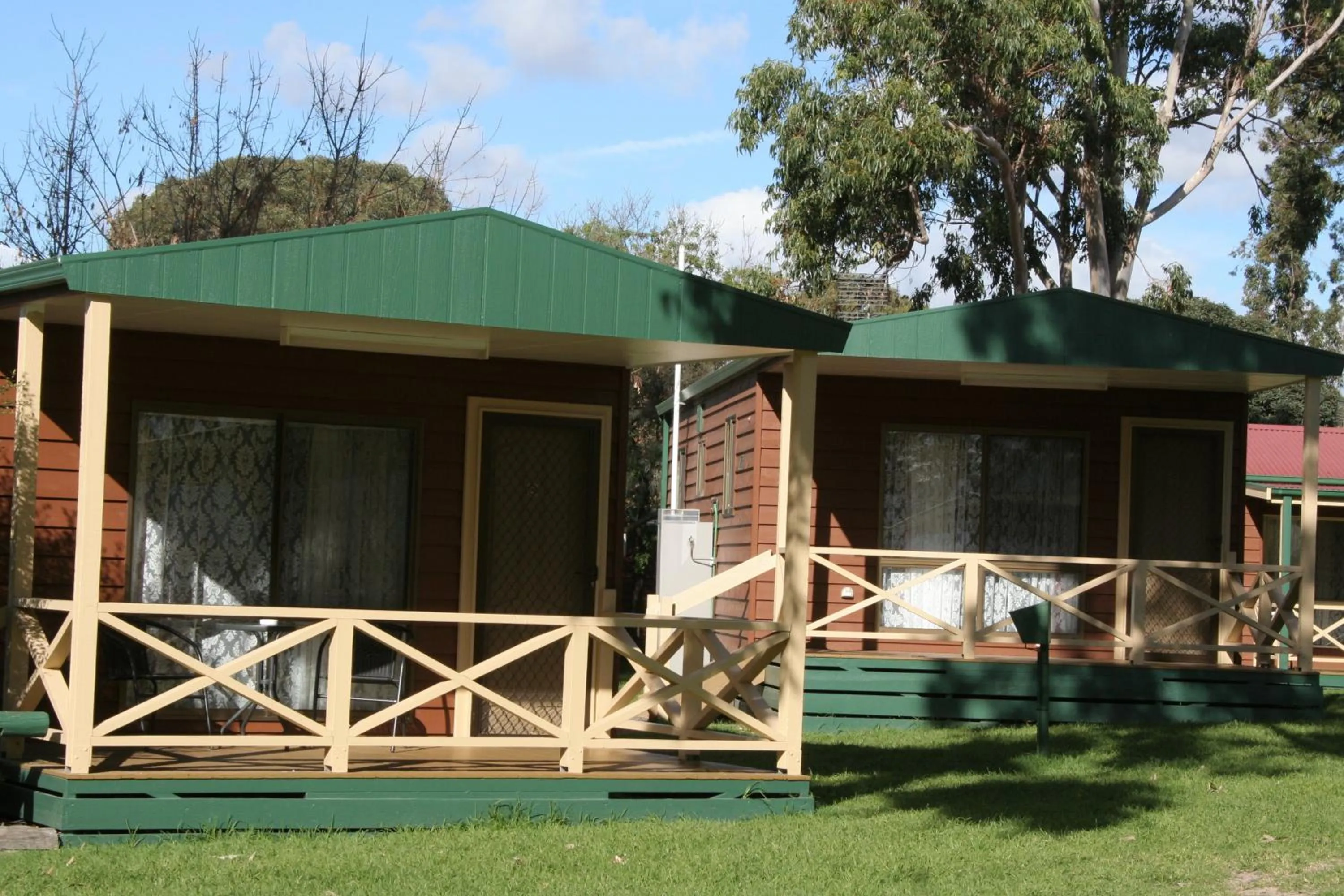Patio in Lake Fyans Holiday Park