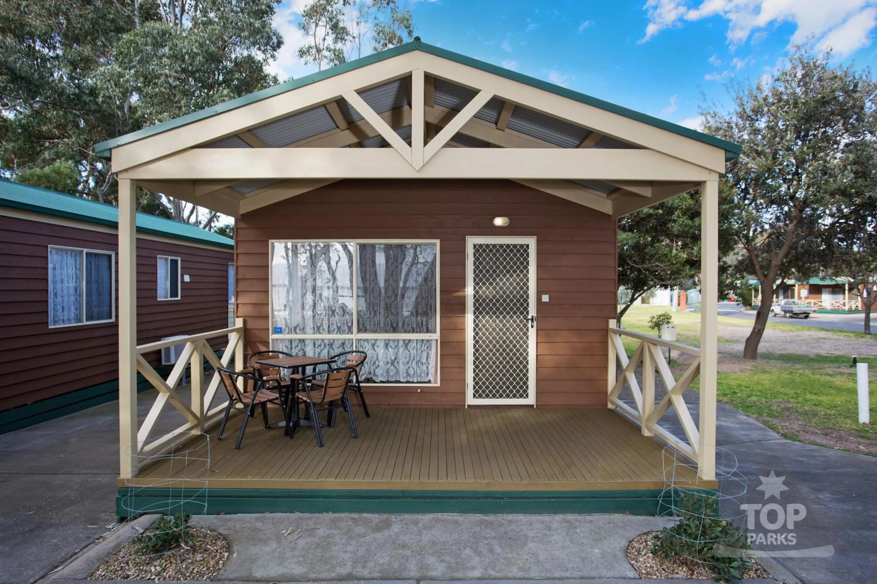 Patio in Lake Fyans Holiday Park