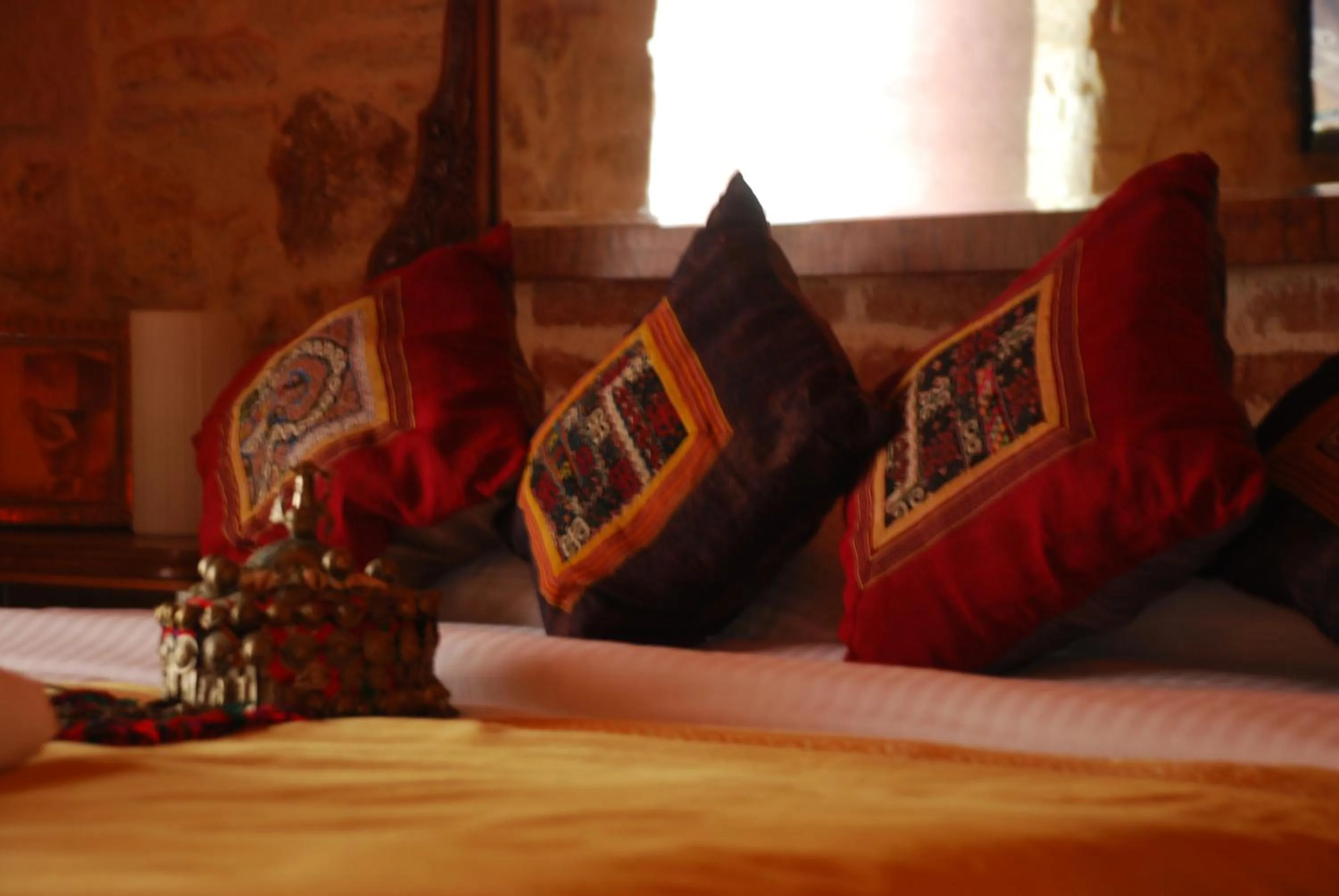 Decorative detail, Bed in Foca Antik Otel
