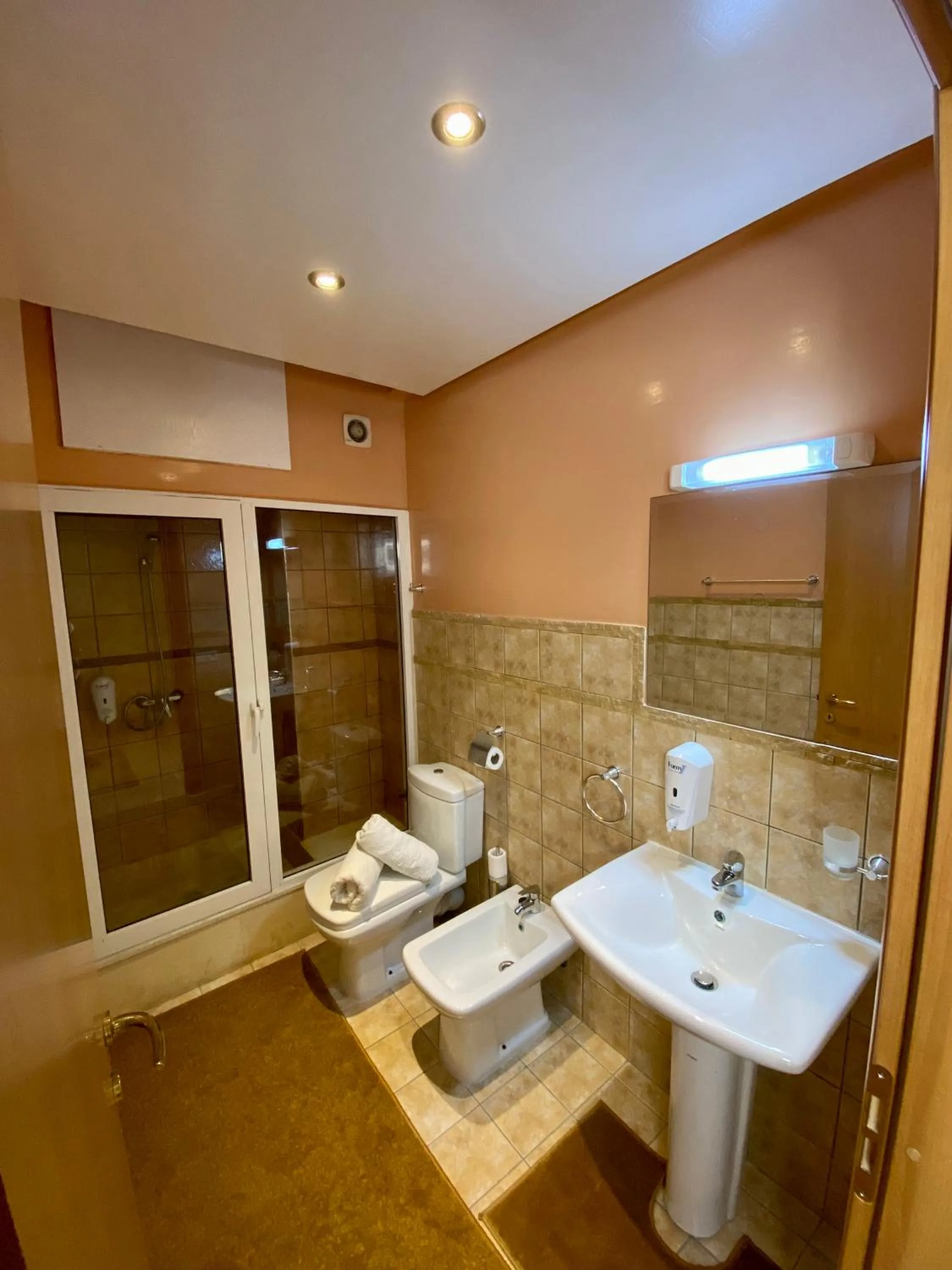 Shower in Appart Hôtel Oleandro