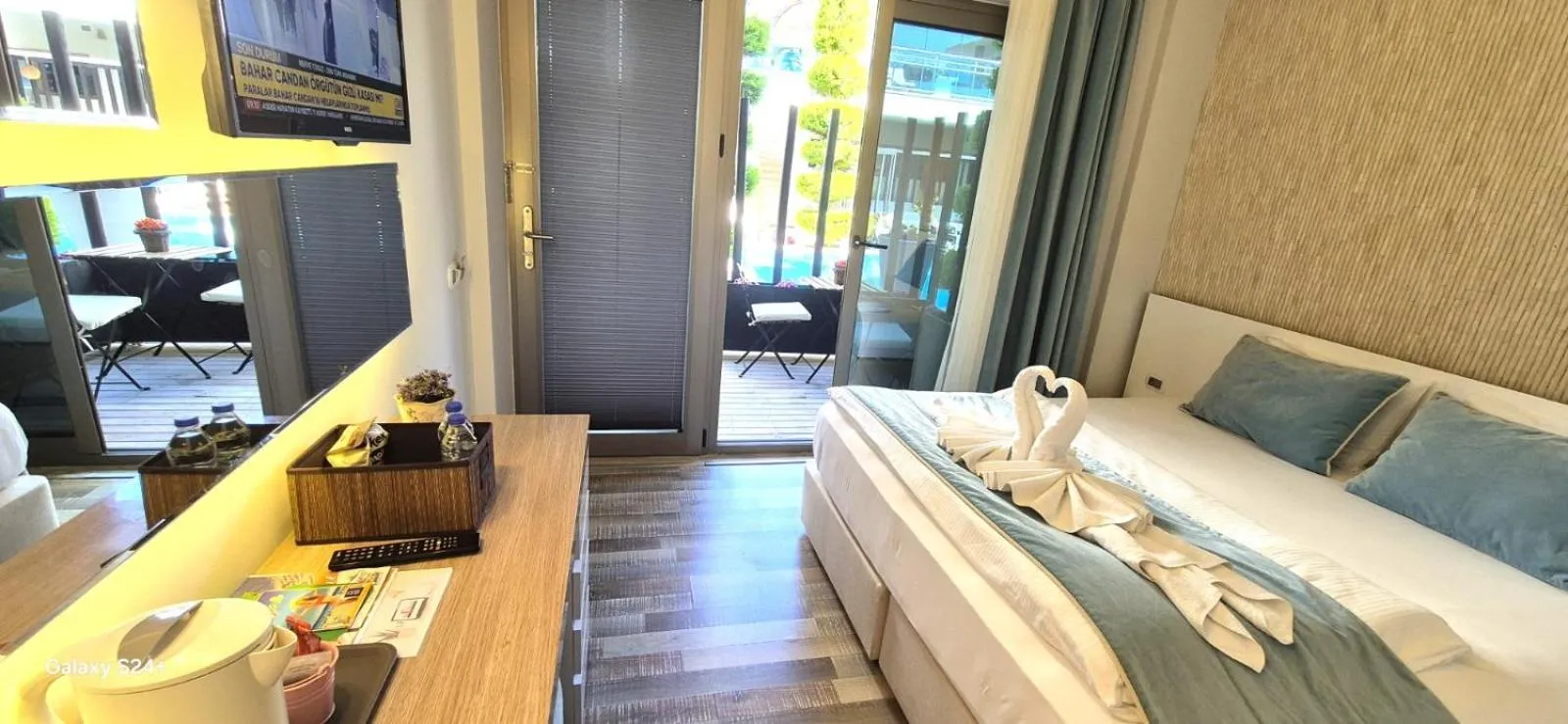 Bed in The D Hotel Çeşme Resort