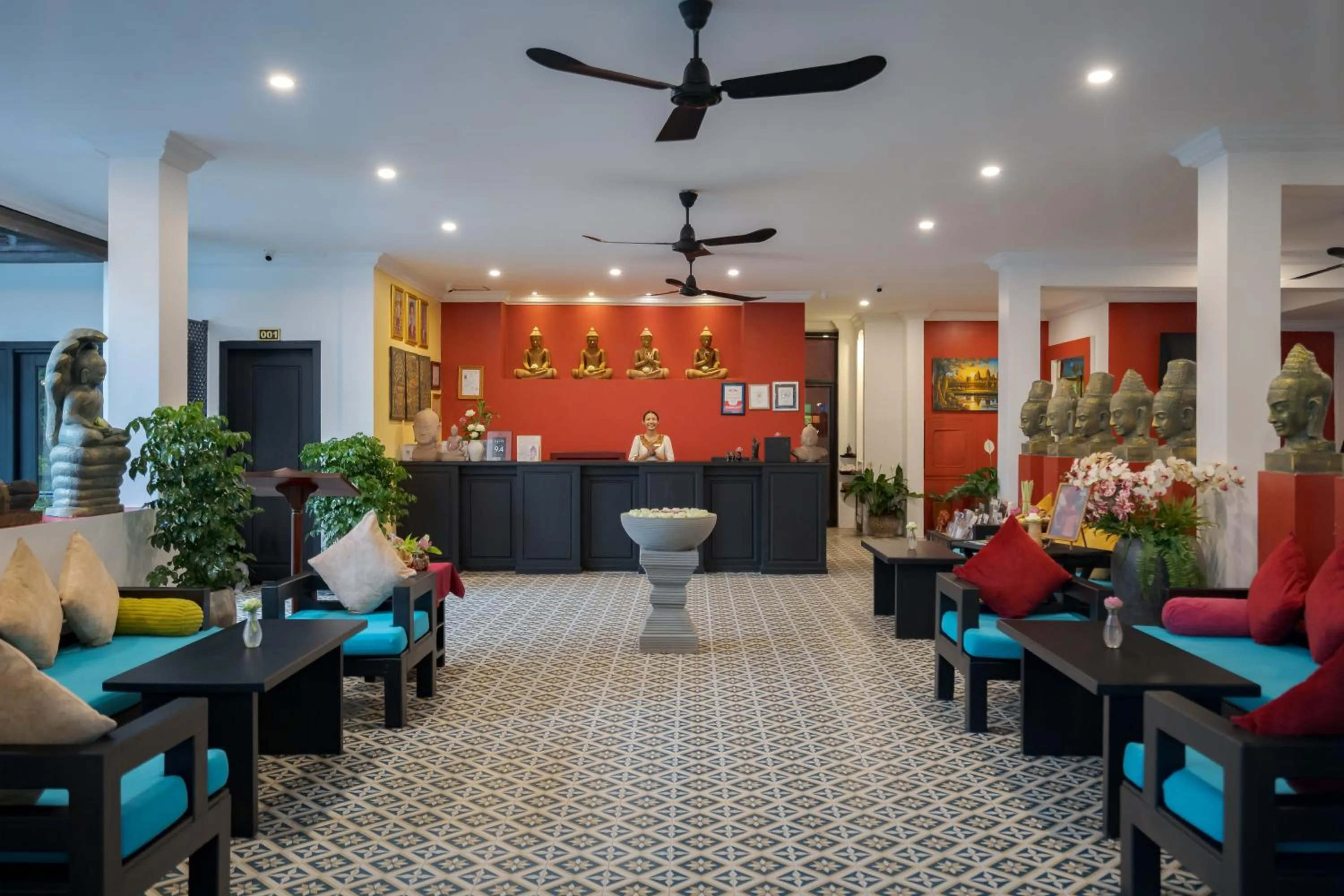 Lobby or reception in Khmer Mansion Boutique Hotel
