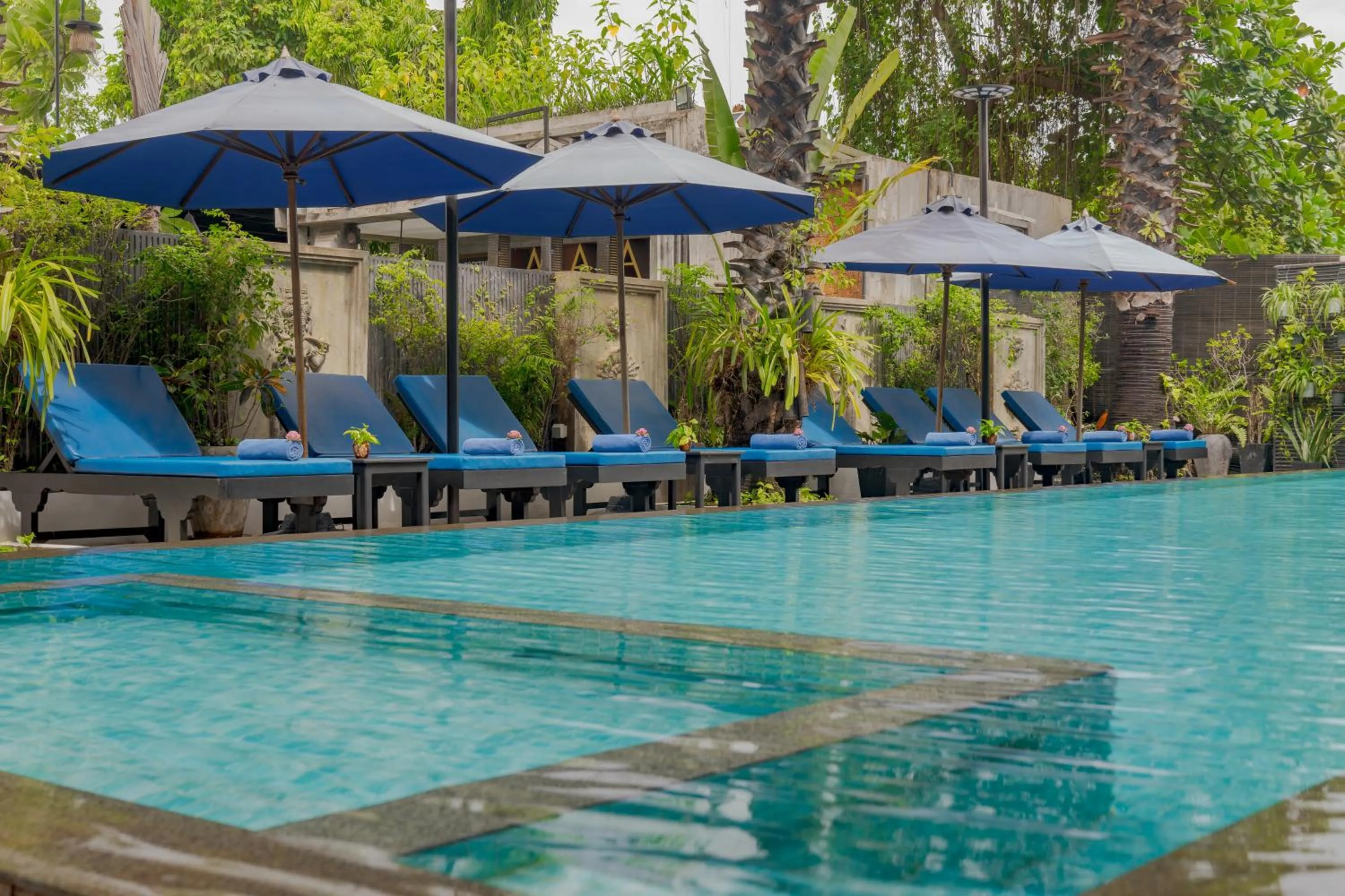Pool view in Khmer Mansion Boutique Hotel