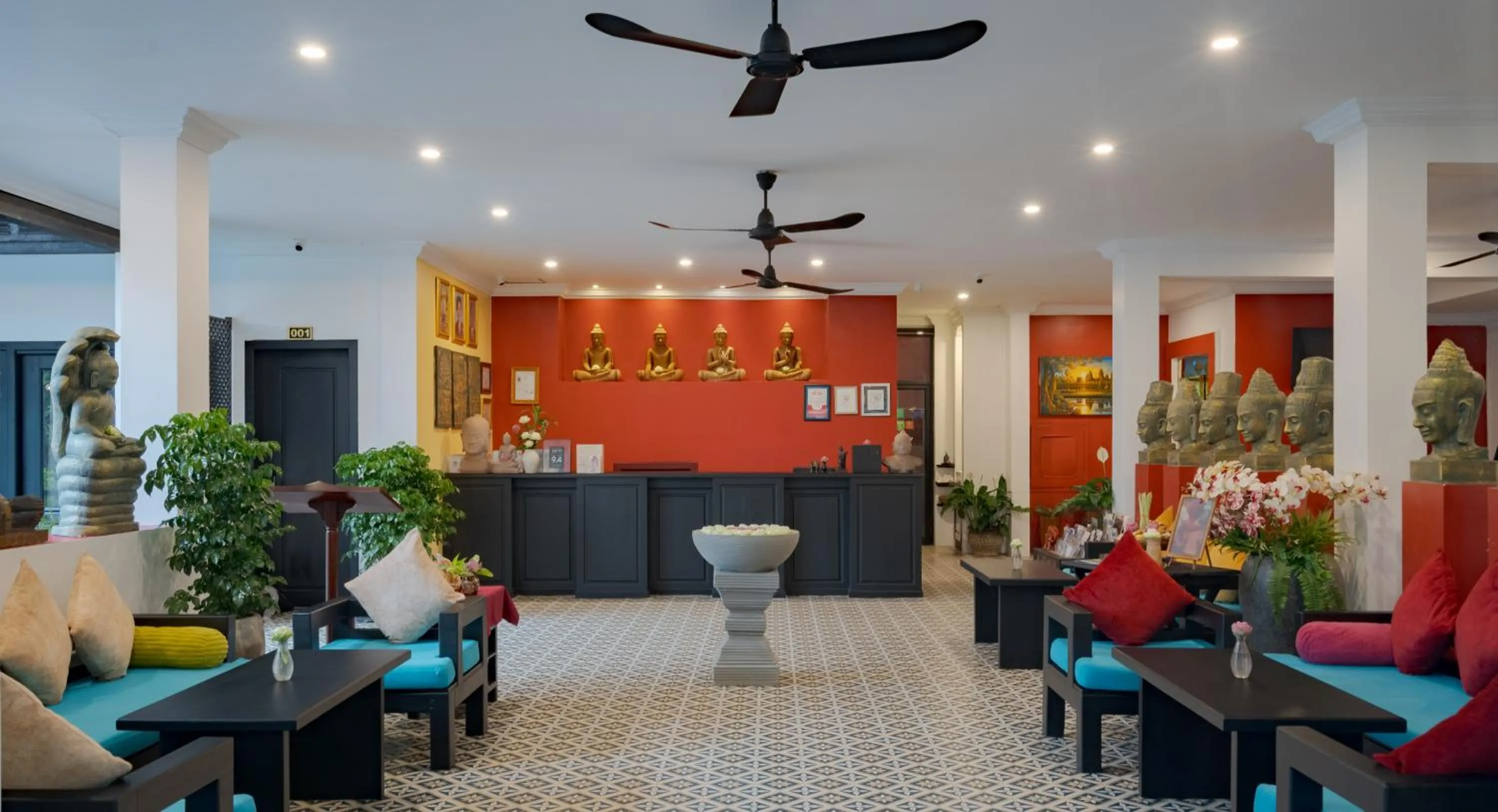 Lobby or reception in Khmer Mansion Boutique Hotel