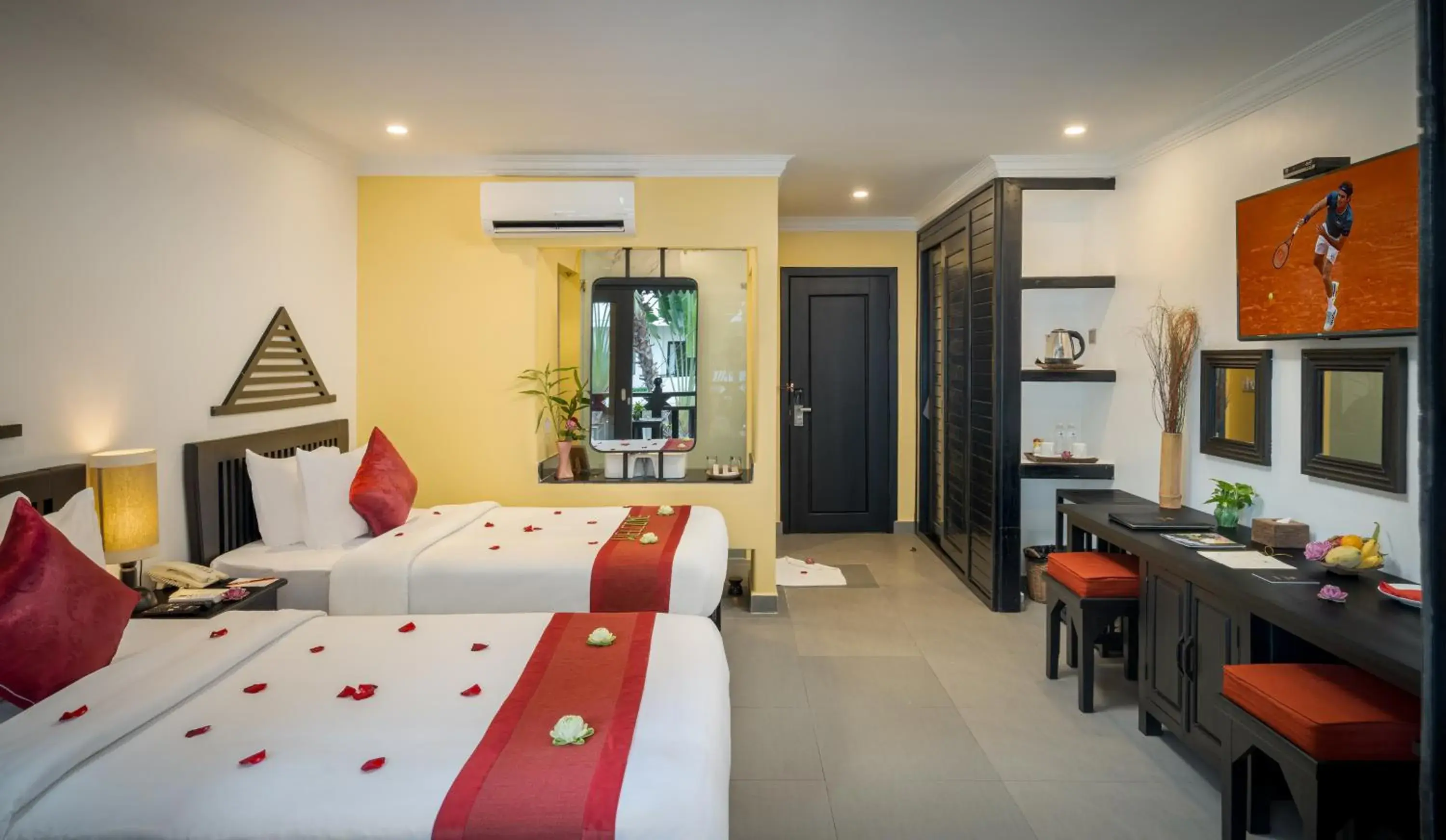 Bedroom, Bed in Khmer Mansion Boutique Hotel Bedroom, Bed in Khmer Mansion Boutique Hotel
