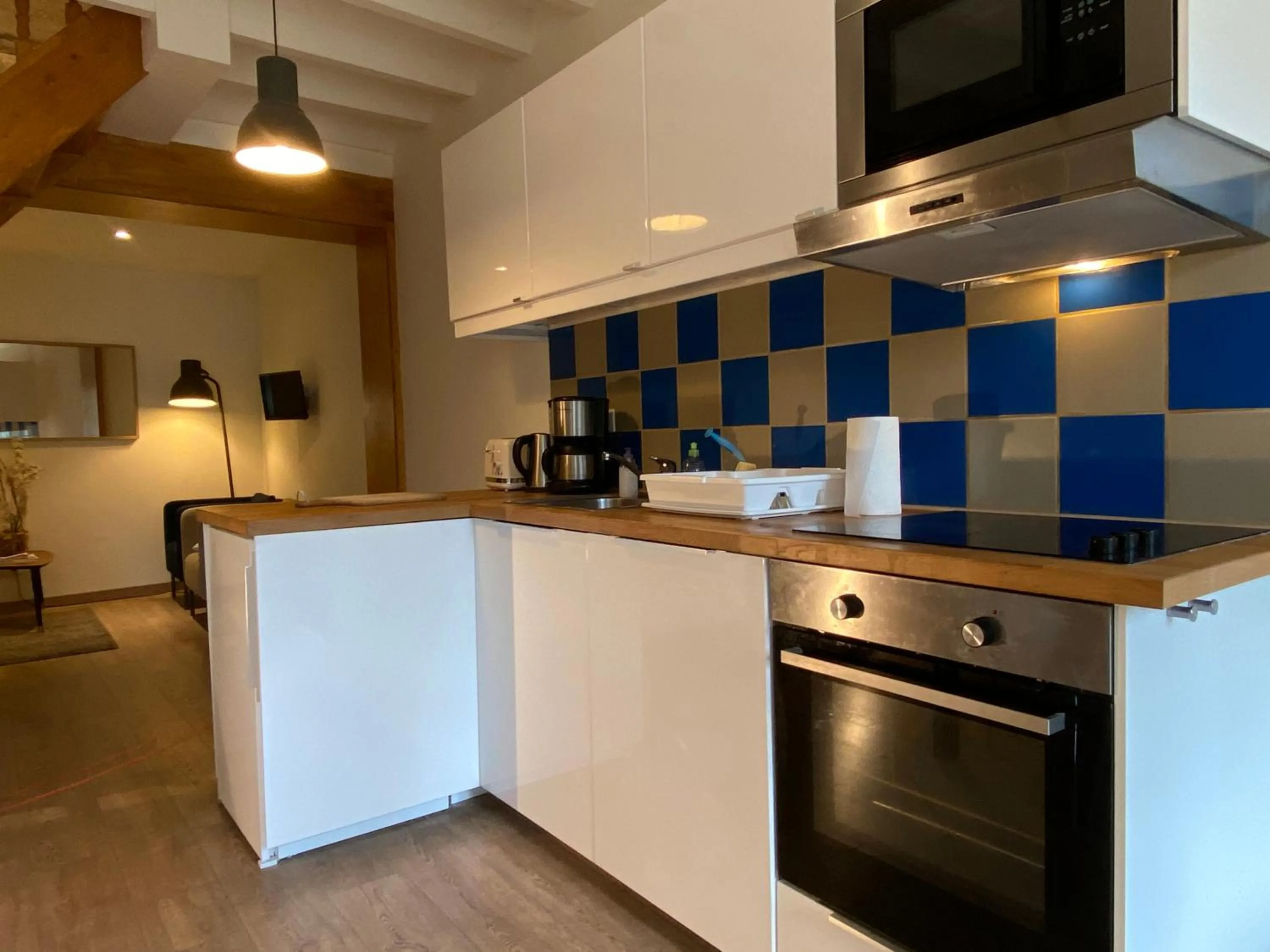 Kitchen or kitchenette in APARTHOTEL Appartement Saint Emilion