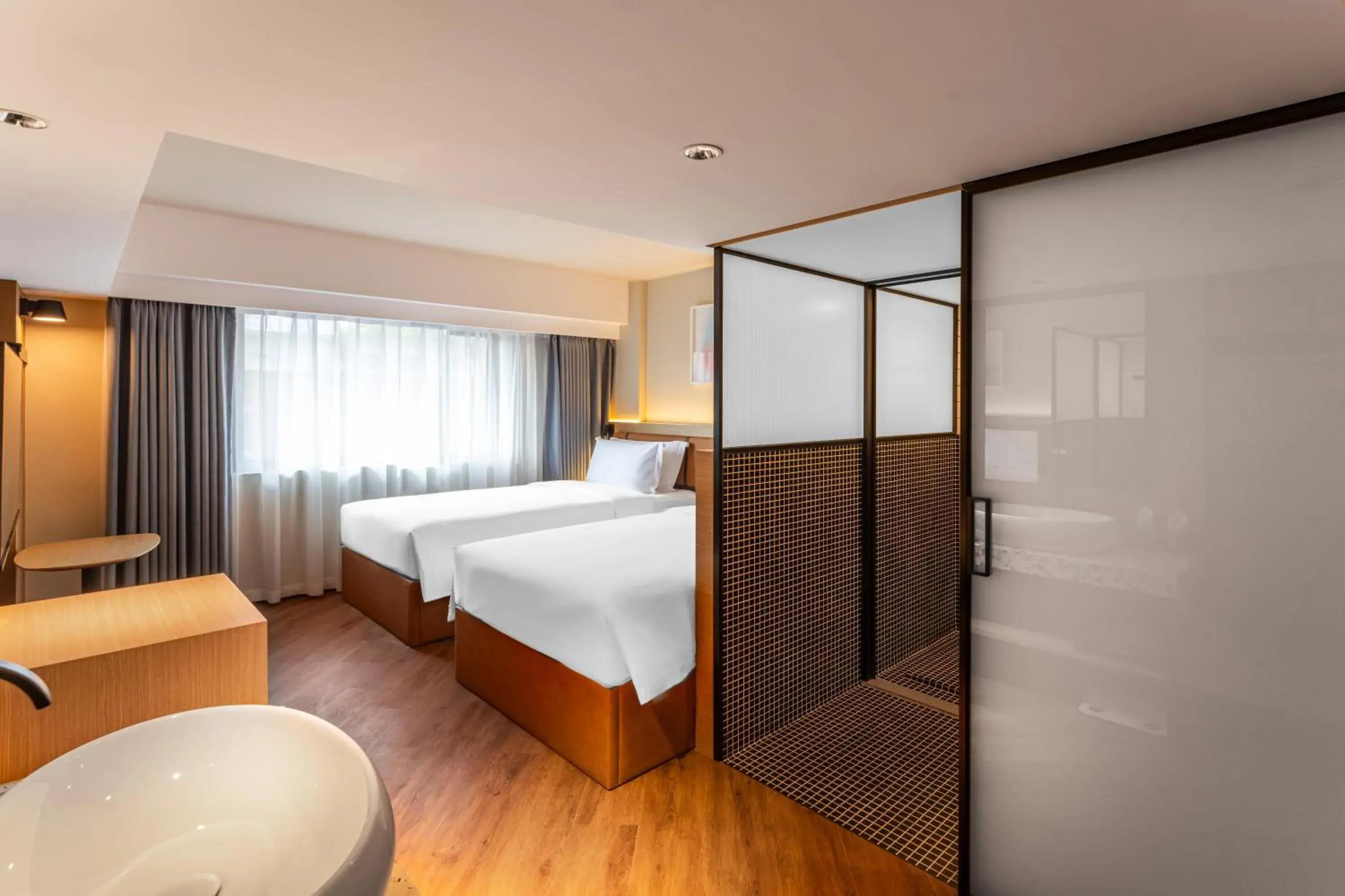 Superior Twin Room in Mia Hotel - Shanghai Xuhui Jiaotong University Superior Twin Room in Mia Hotel - Shanghai Xuhui Jiaotong University