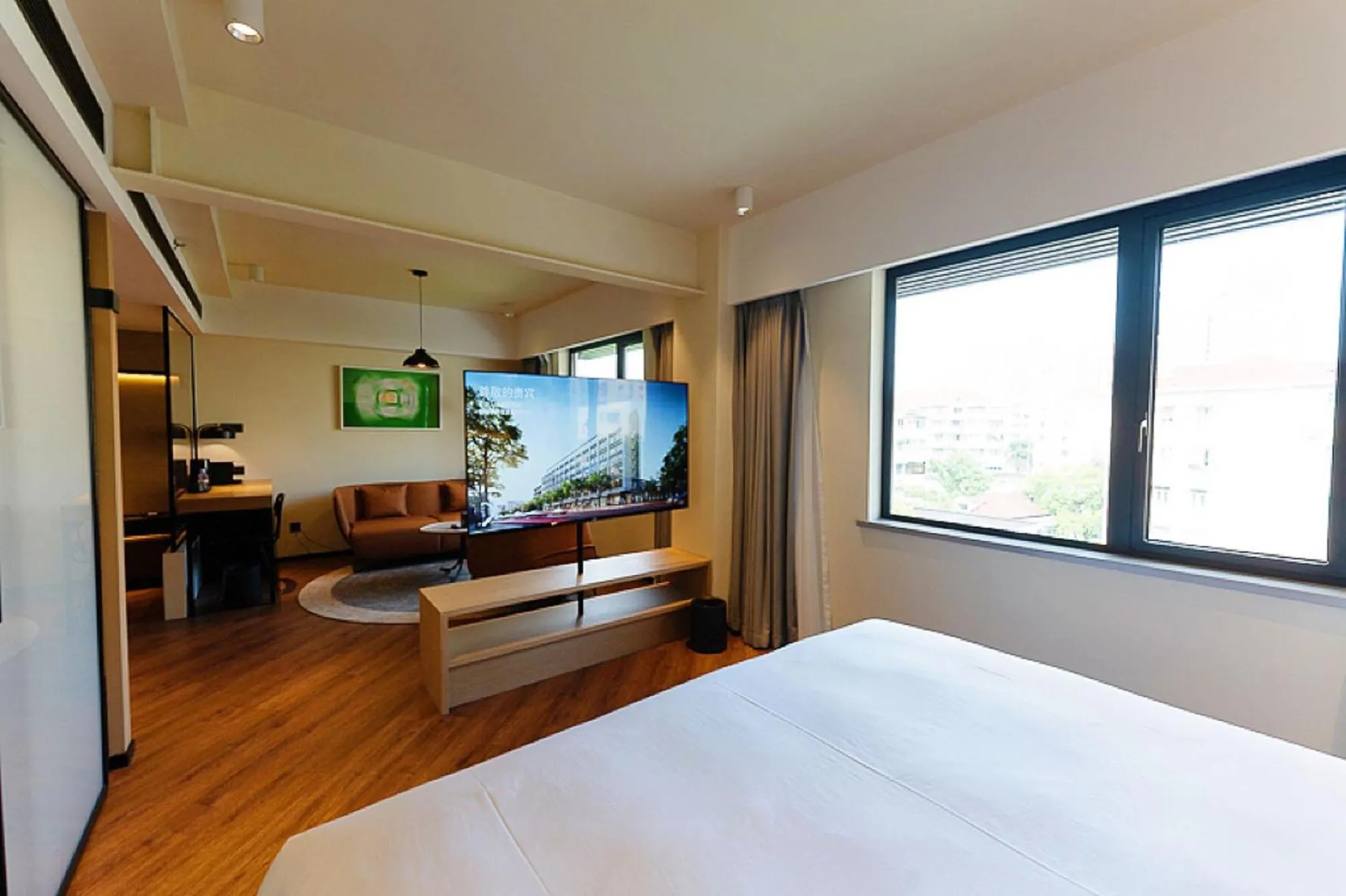 Bed in Mia Hotel - Shanghai Xuhui Jiaotong University