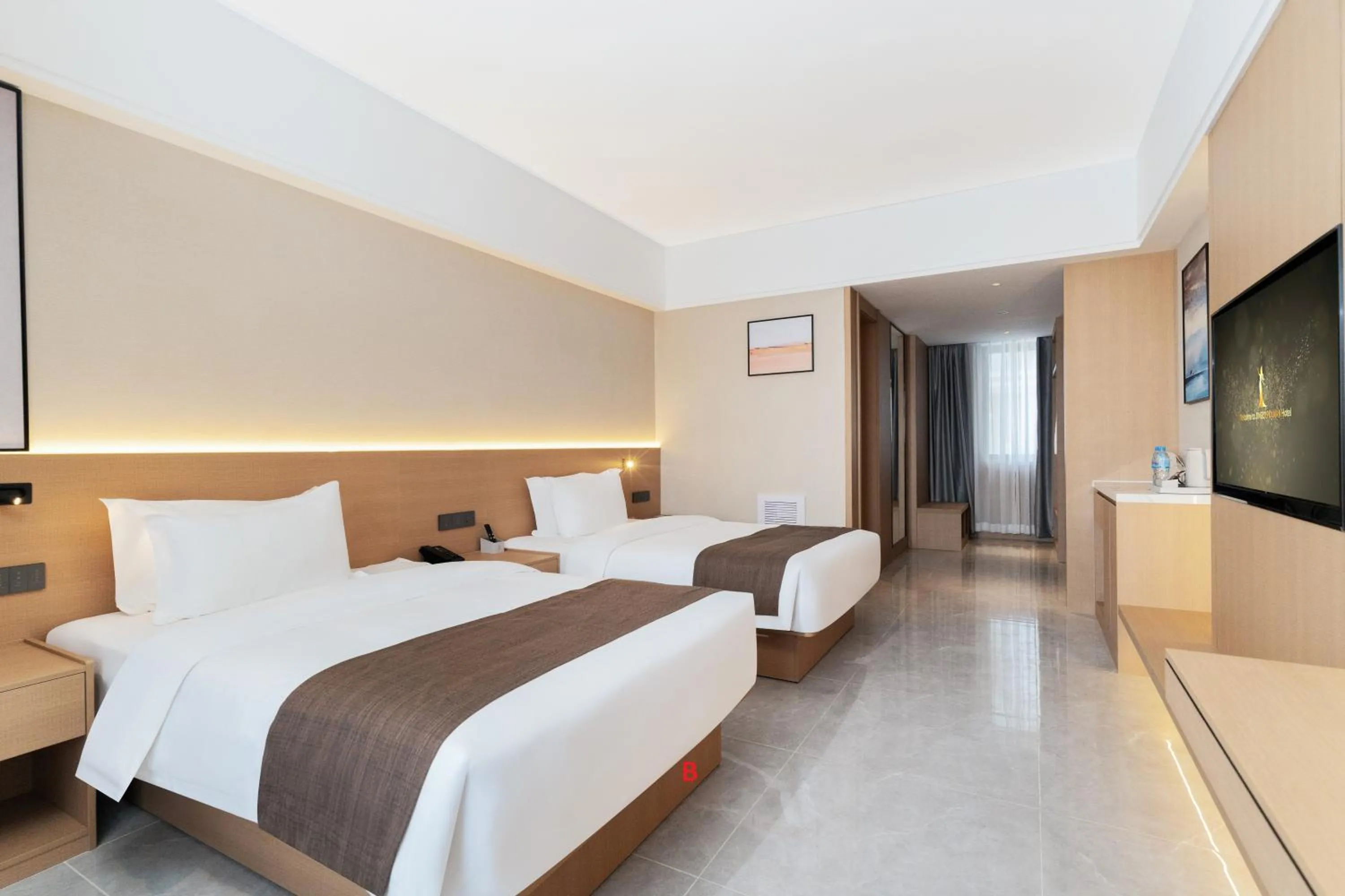 Bed in JD POLMAN Hotel