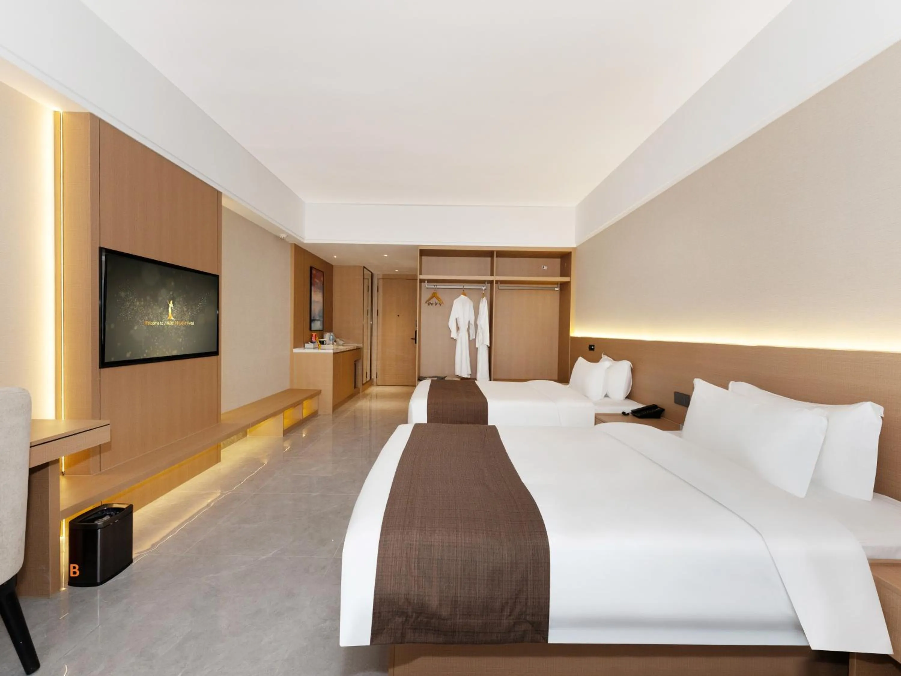 Bed in JD POLMAN Hotel