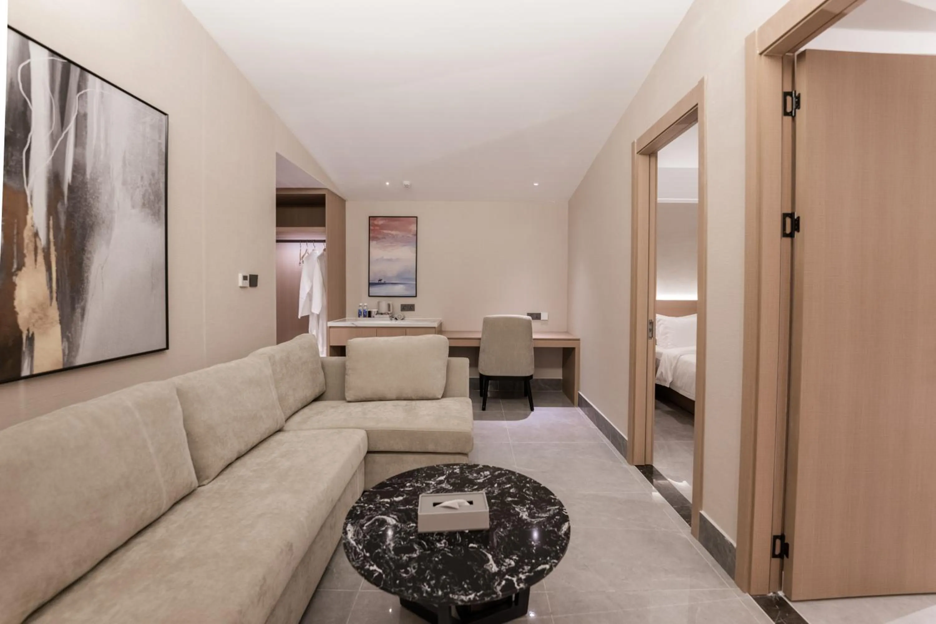 Living room in JD POLMAN Hotel