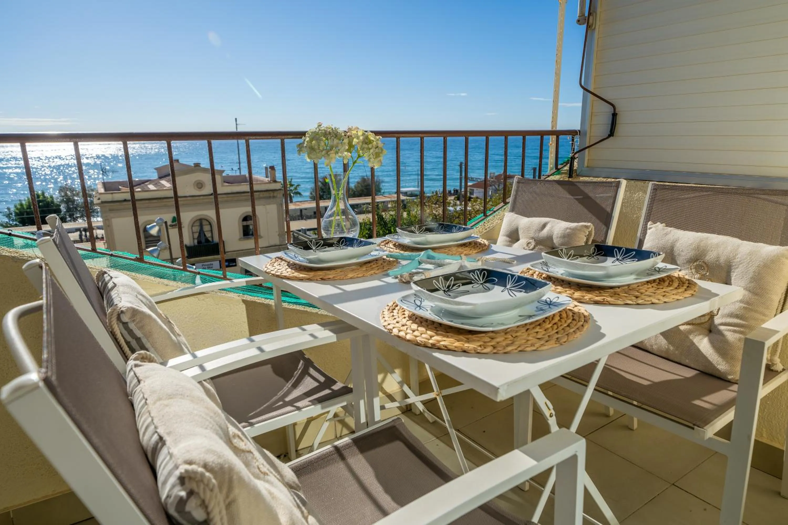 Balcony/Terrace in HomeHolidaysRentals Bluemar-Costa Barcelona