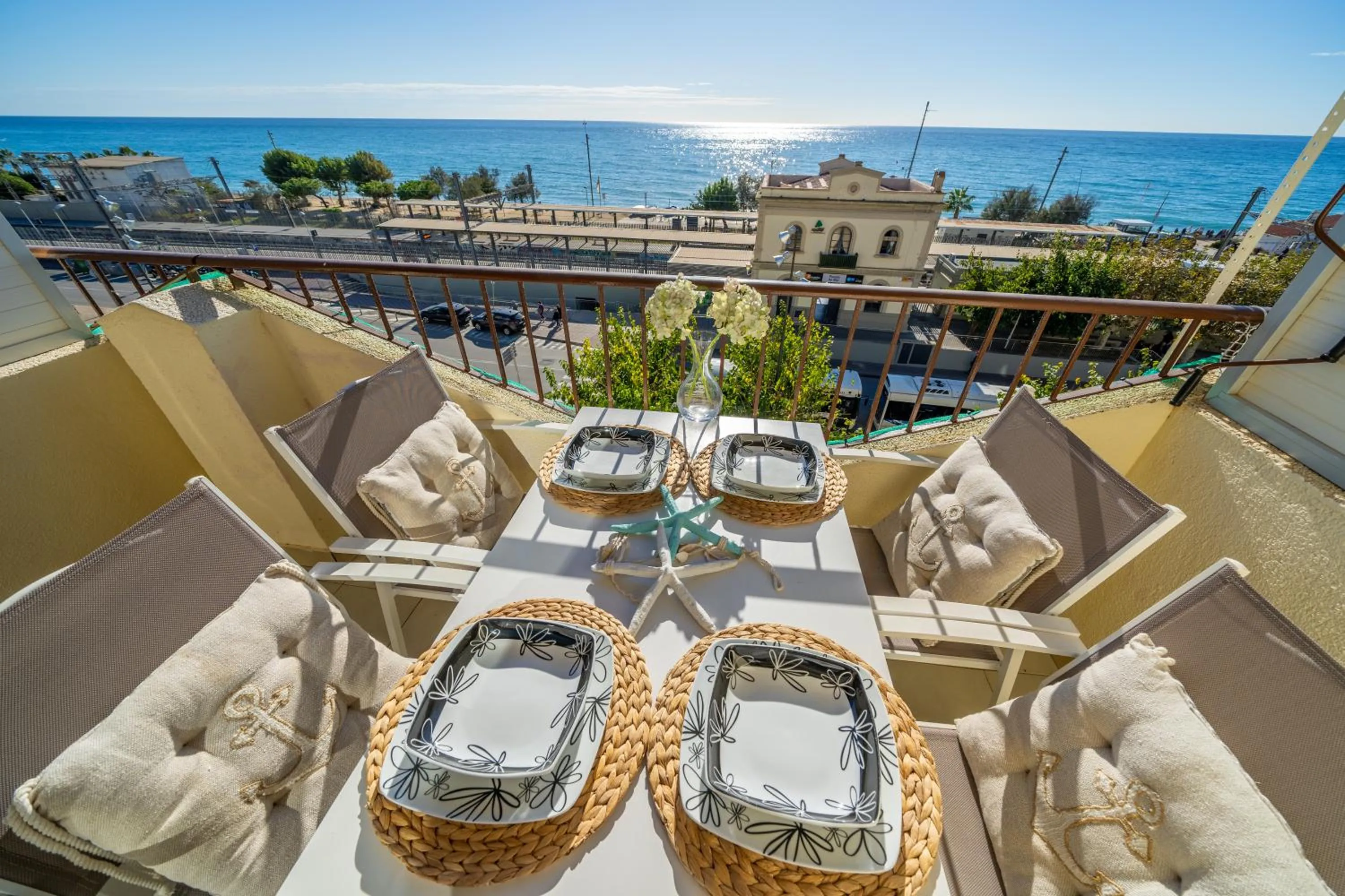 Balcony/Terrace in HomeHolidaysRentals Bluemar-Costa Barcelona