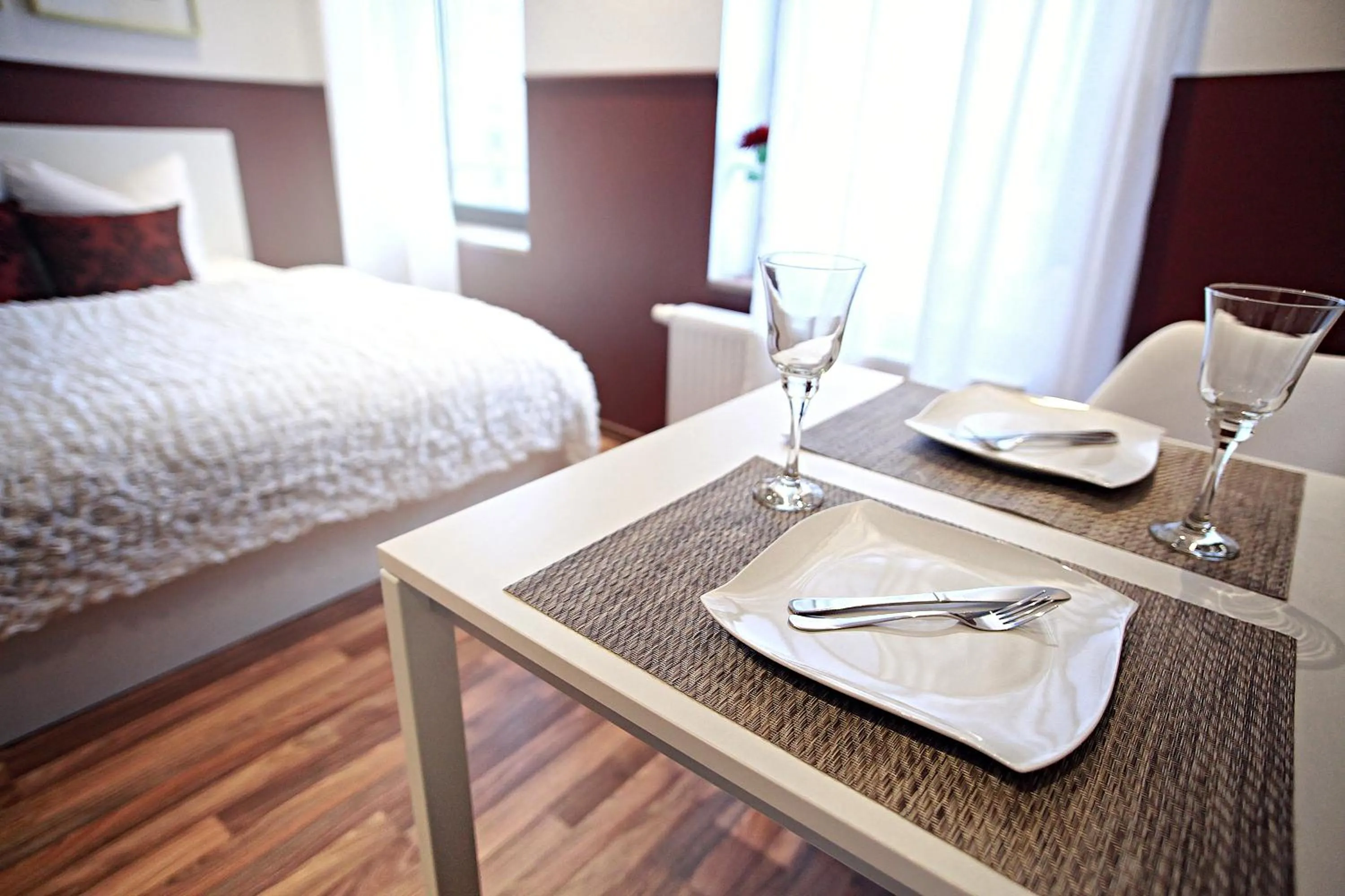 Dining area in Hentschels Apartments