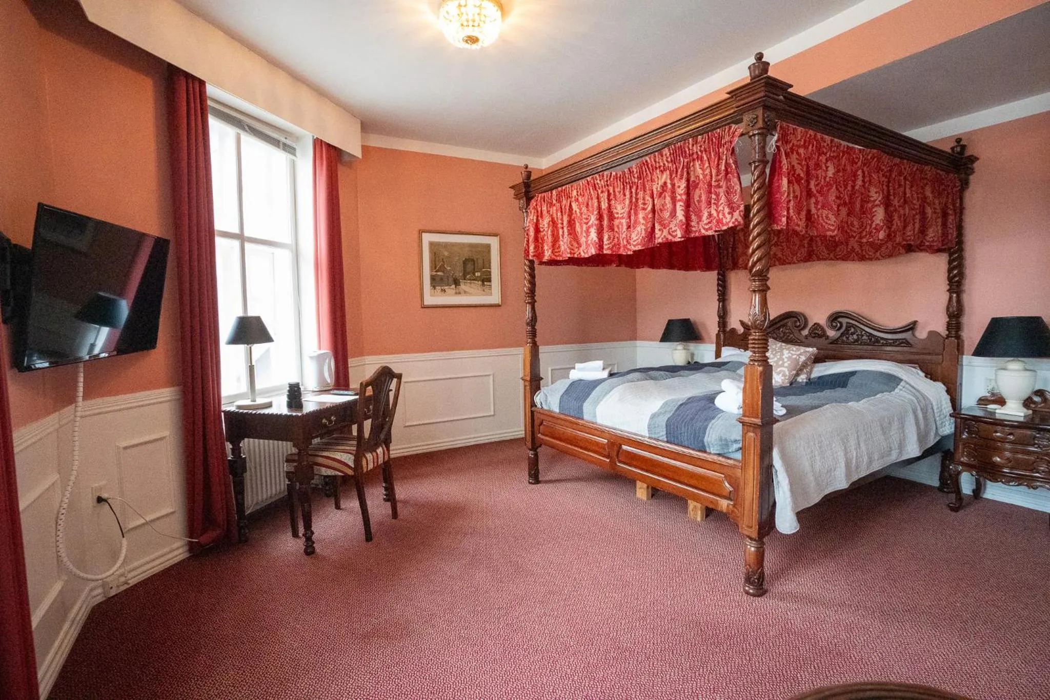 Bed in Frederiksværk Hotel