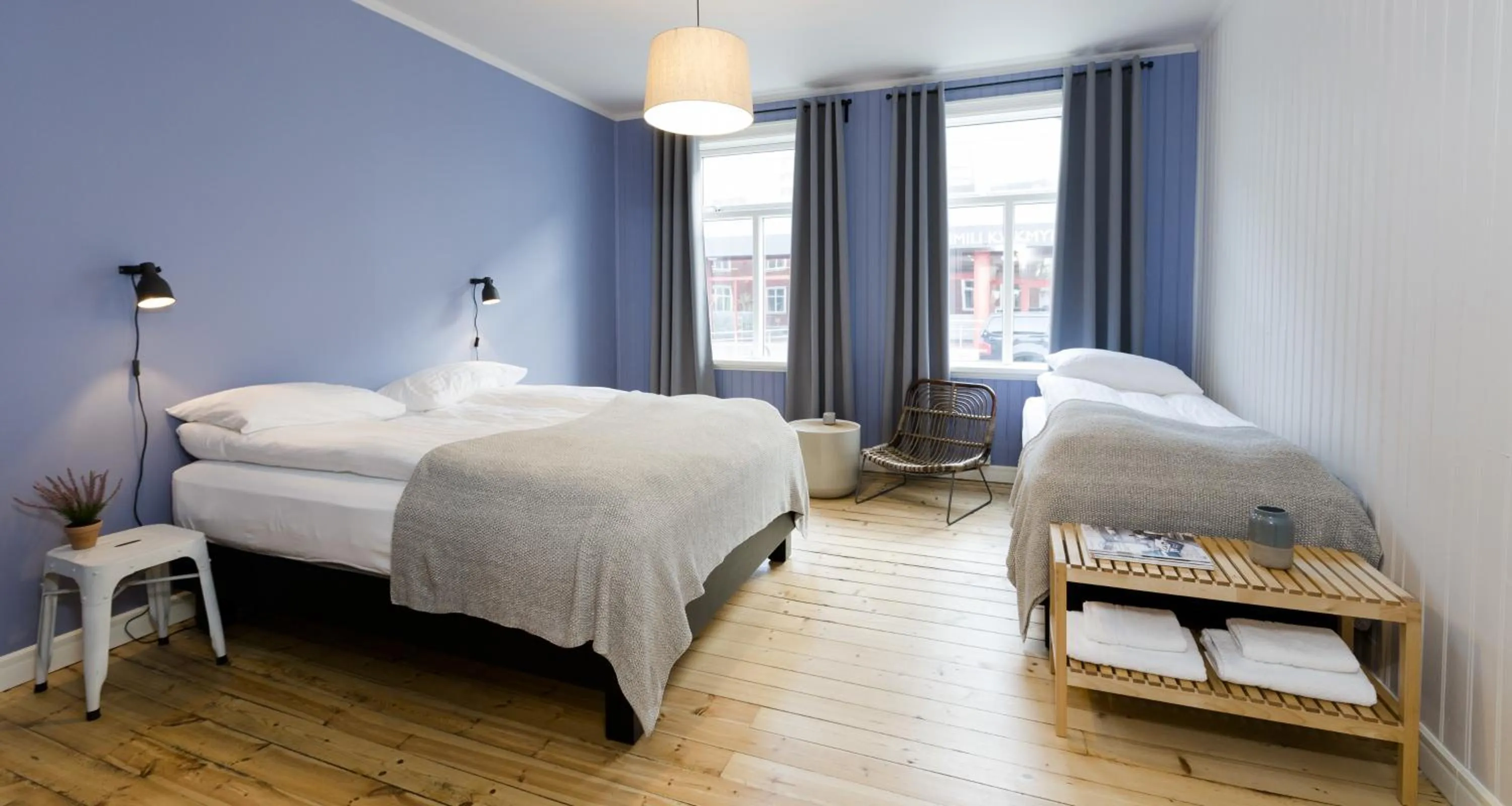 Bedroom, Bed in Old Charm Reykjavik Apartments