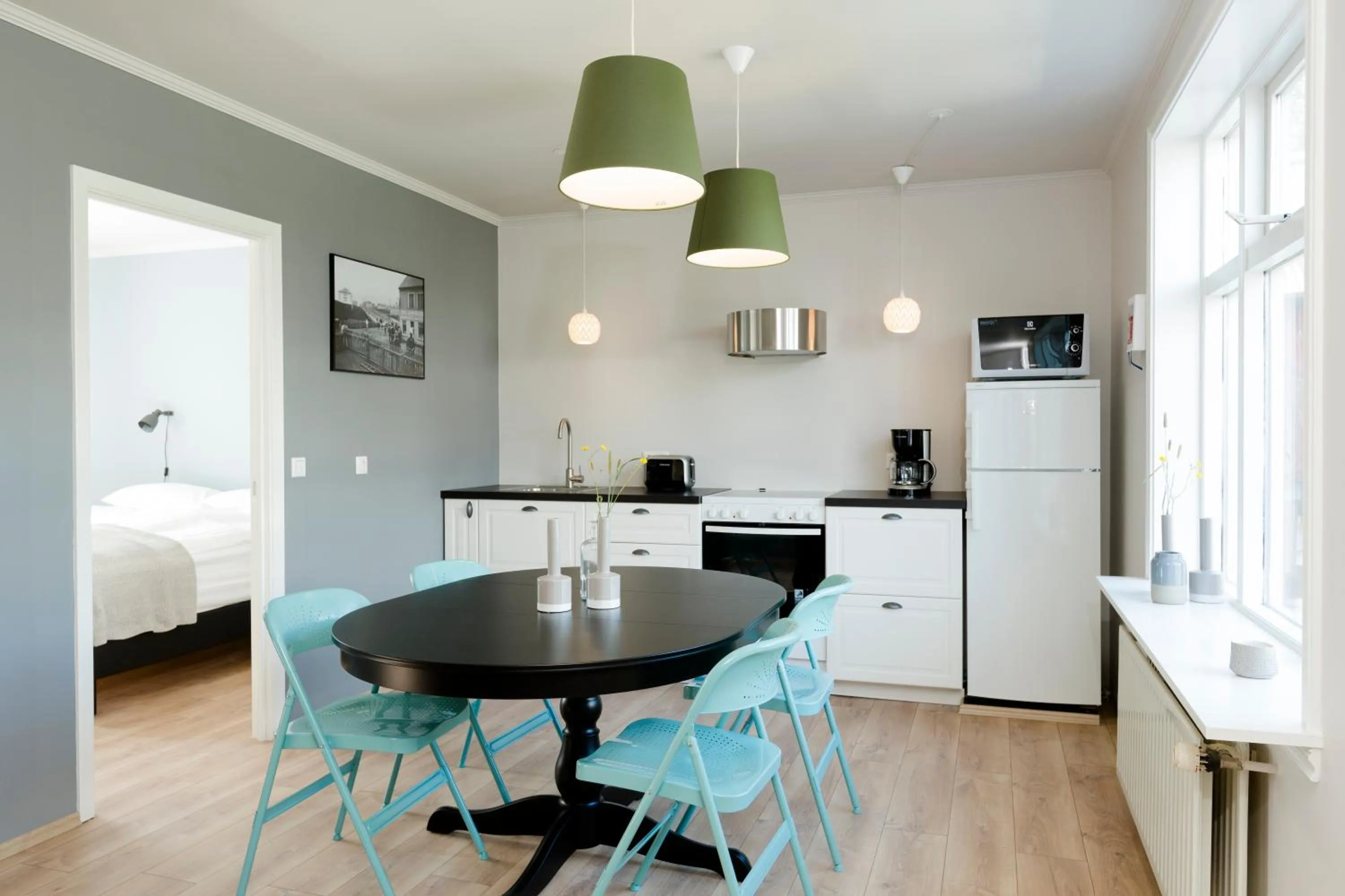 Kitchen or kitchenette in Old Charm Reykjavik Apartments