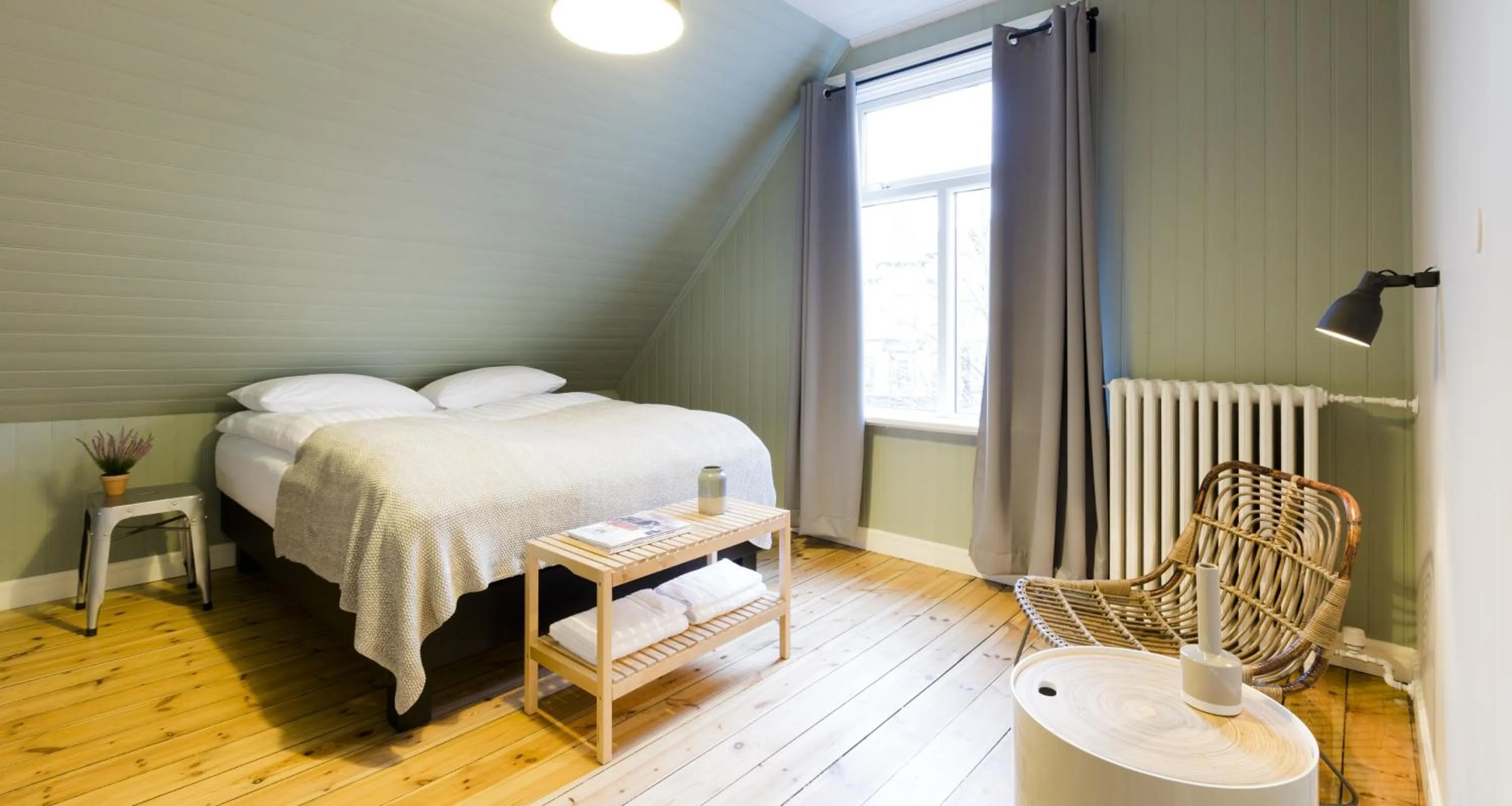 Bedroom, Bed in Old Charm Reykjavik Apartments