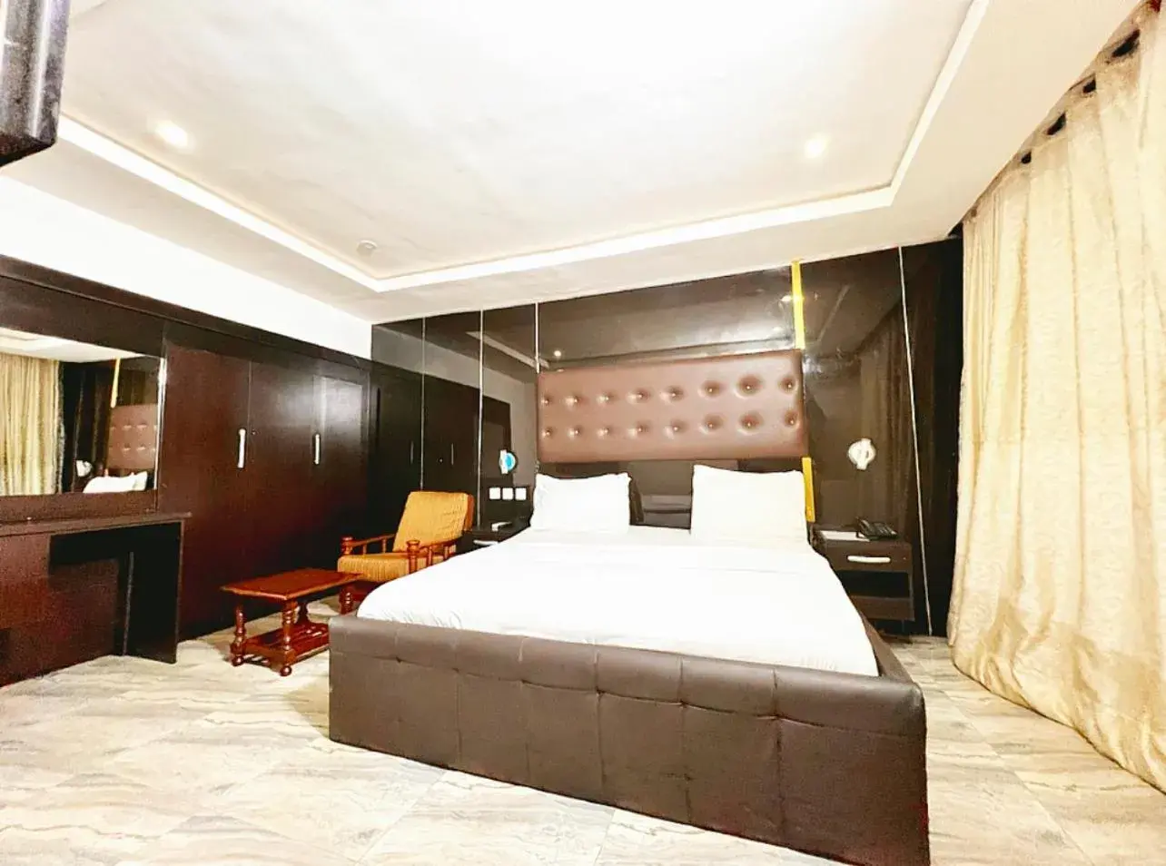 View (from property/room), Bed in Grey Residence View (from property/room), Bed in Grey Residence