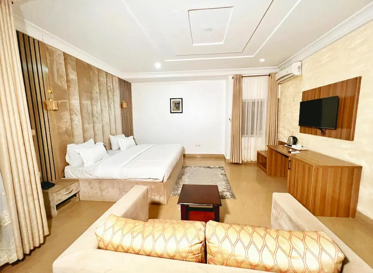 View (from property/room), Bed in Grey Residence View (from property/room), Bed in Grey Residence