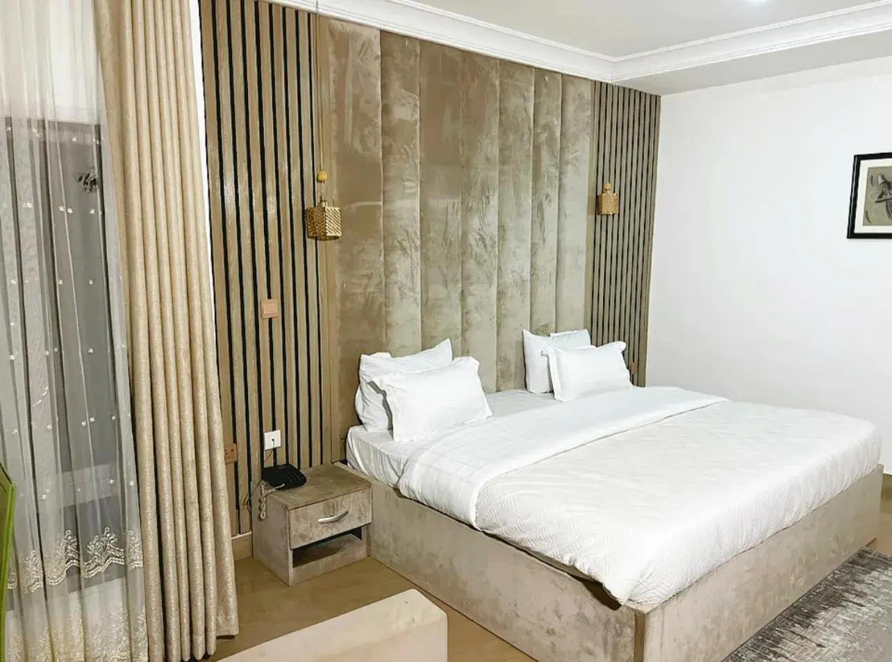 View (from property/room), Bed in Grey Residence View (from property/room), Bed in Grey Residence