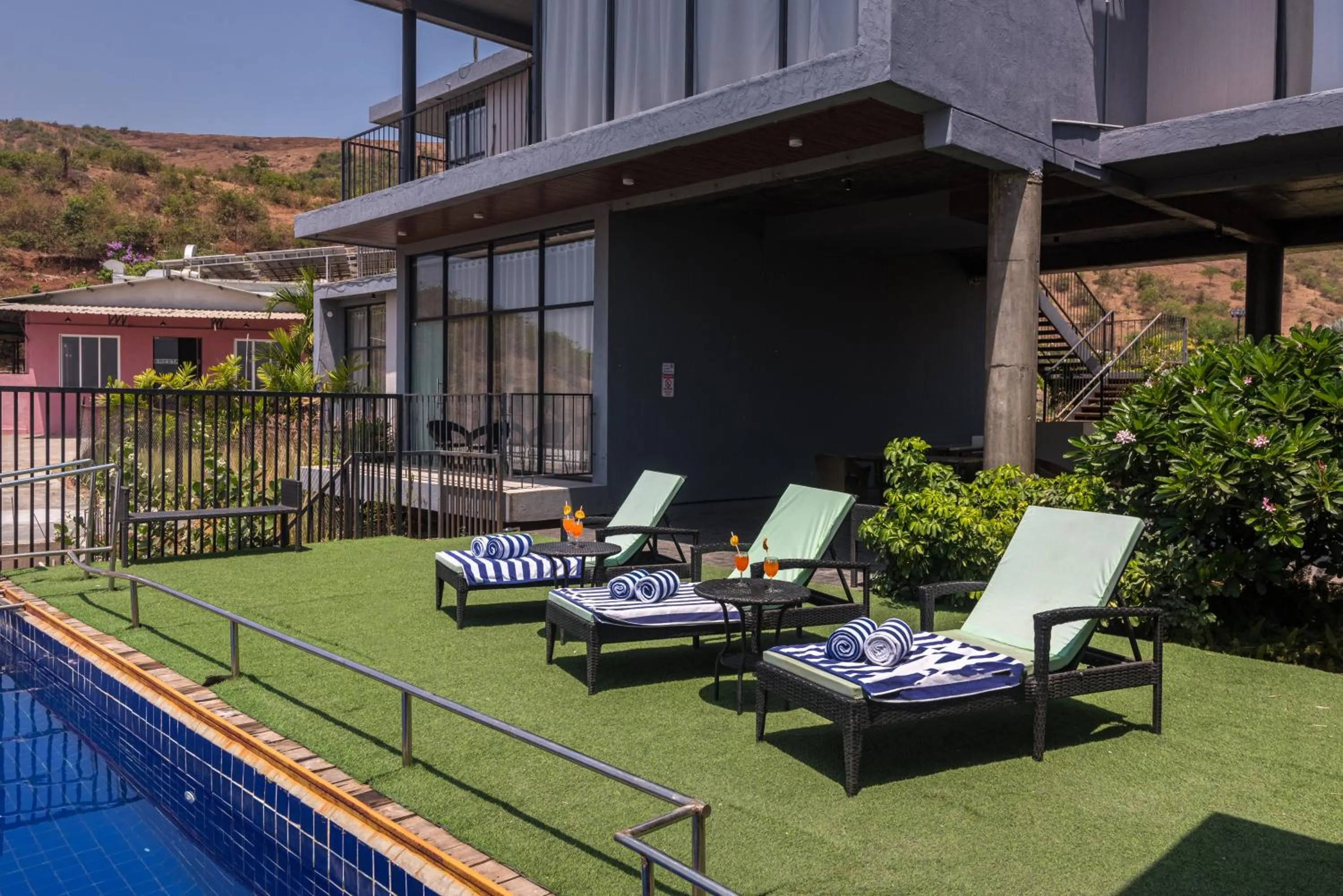 Swimming pool in Wabi Sabi Resort, Igatpuri