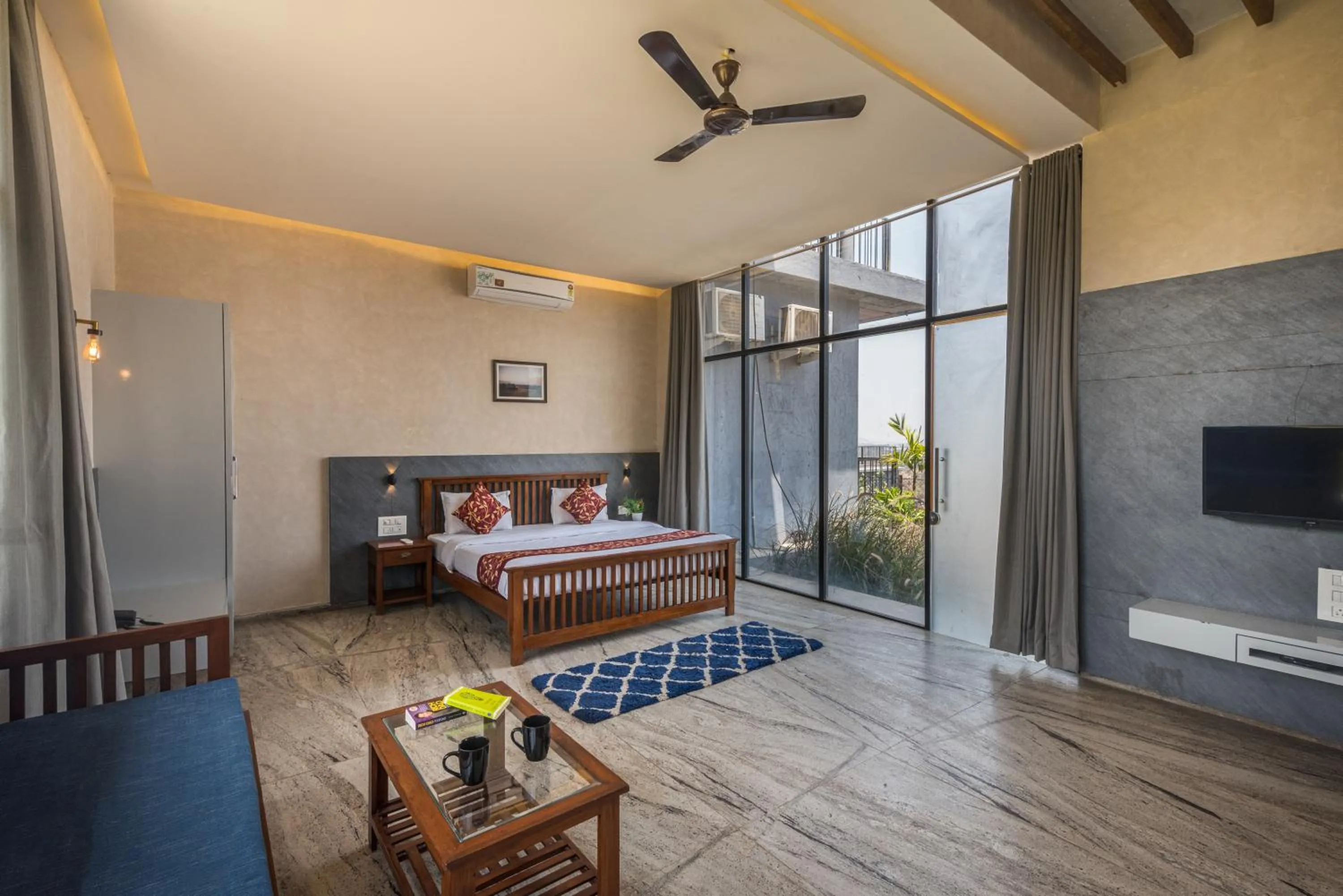 Bed in Wabi Sabi Resort, Igatpuri