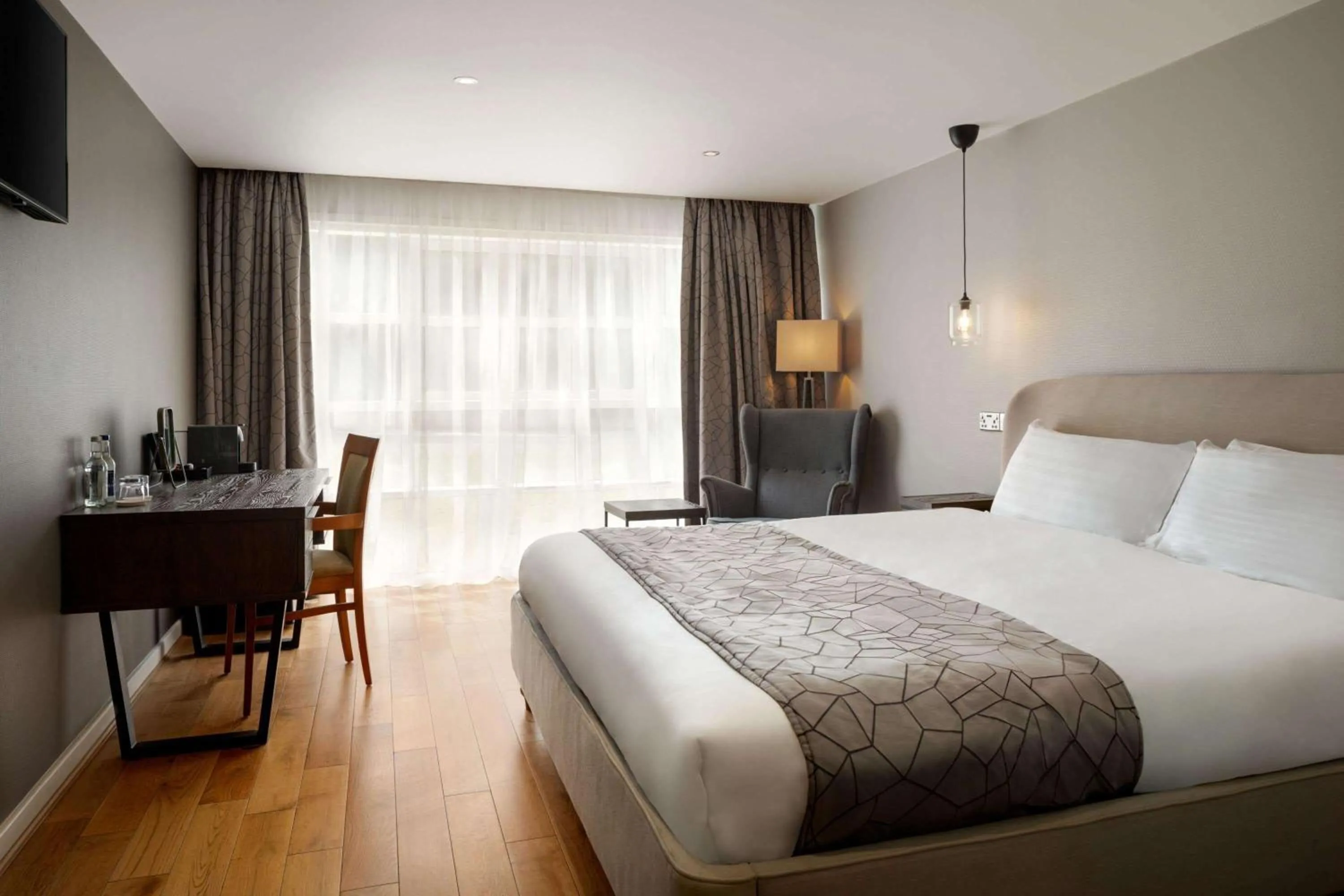 Photo of the whole room, Bed in Heritage Park Pontypridd, Trademark Collection by Wyndham