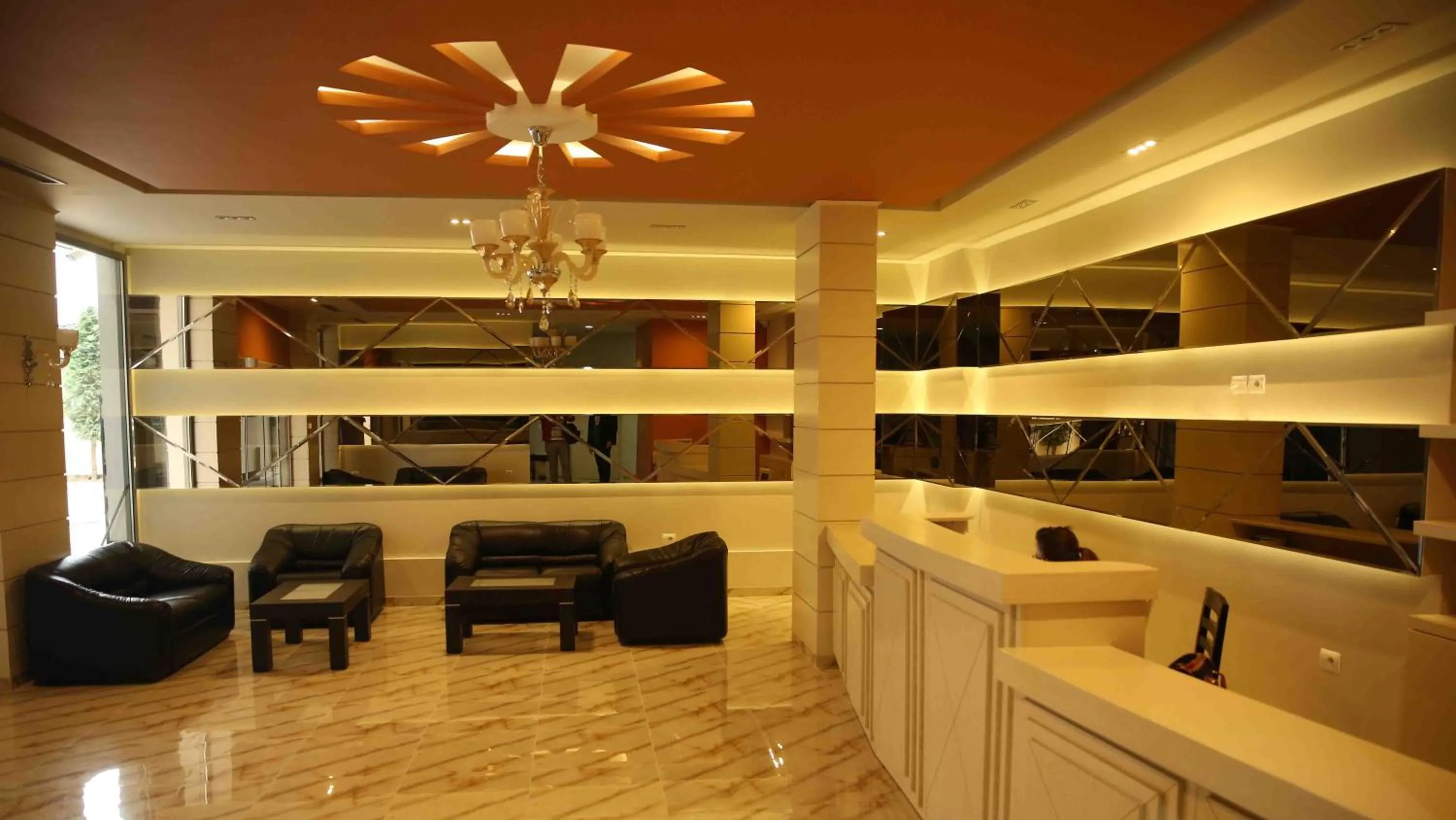 Lobby or reception in Hotel Pogradeci