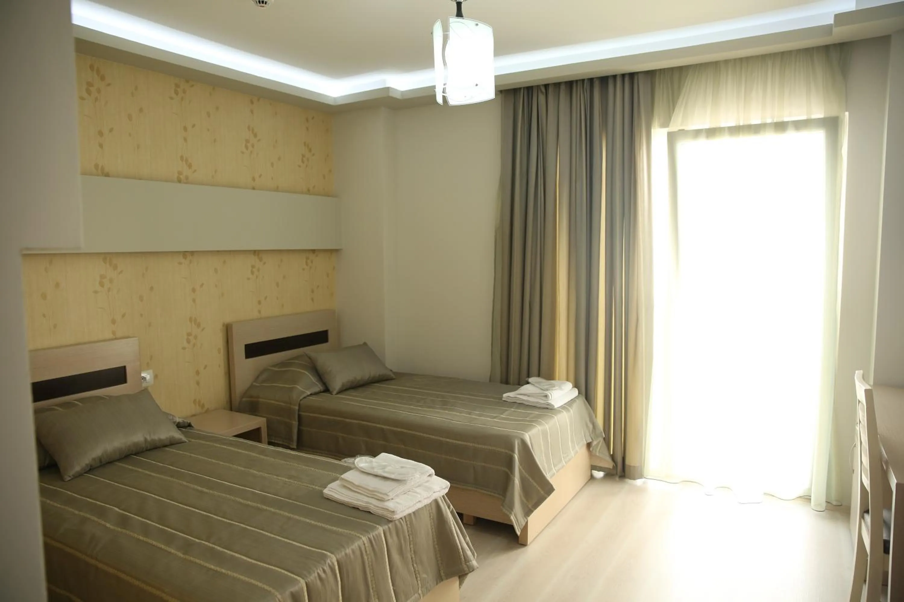 View (from property/room), Bed in Hotel Pogradeci