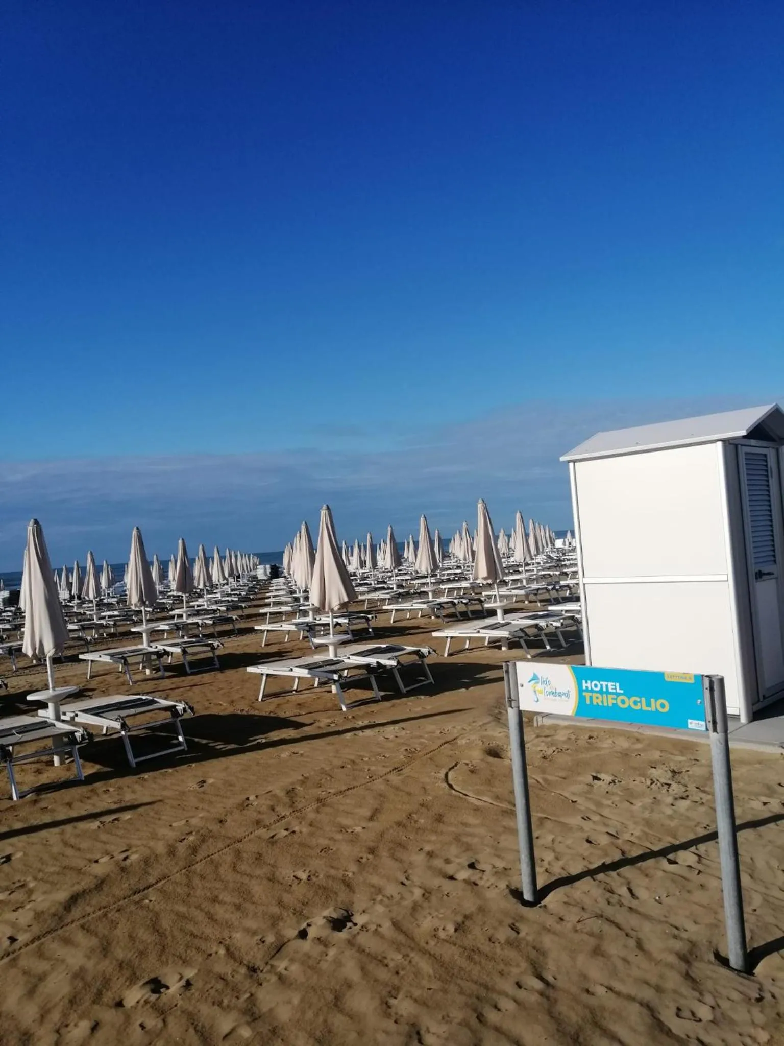 Beach in Hotel Trifoglio
