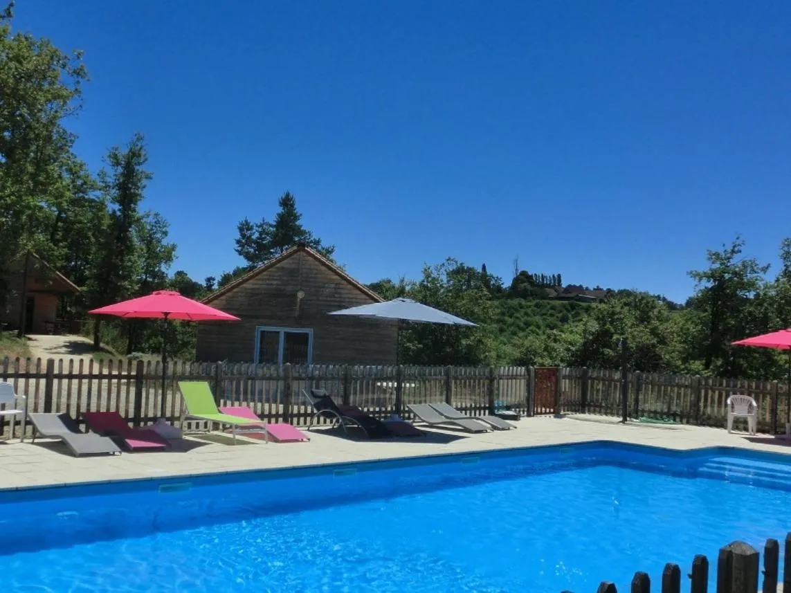 Pool view in Le Village Enchanteur