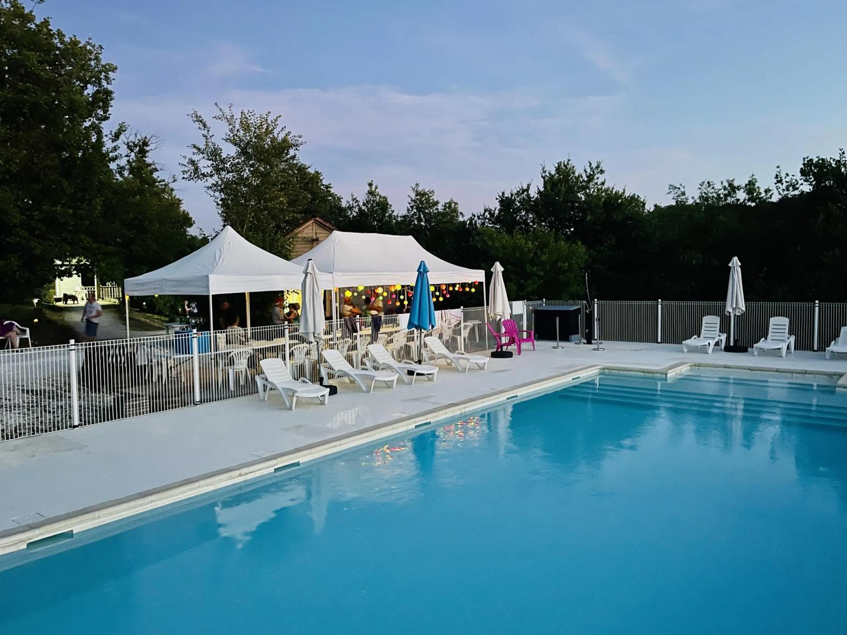 Pool view in Le Village Enchanteur