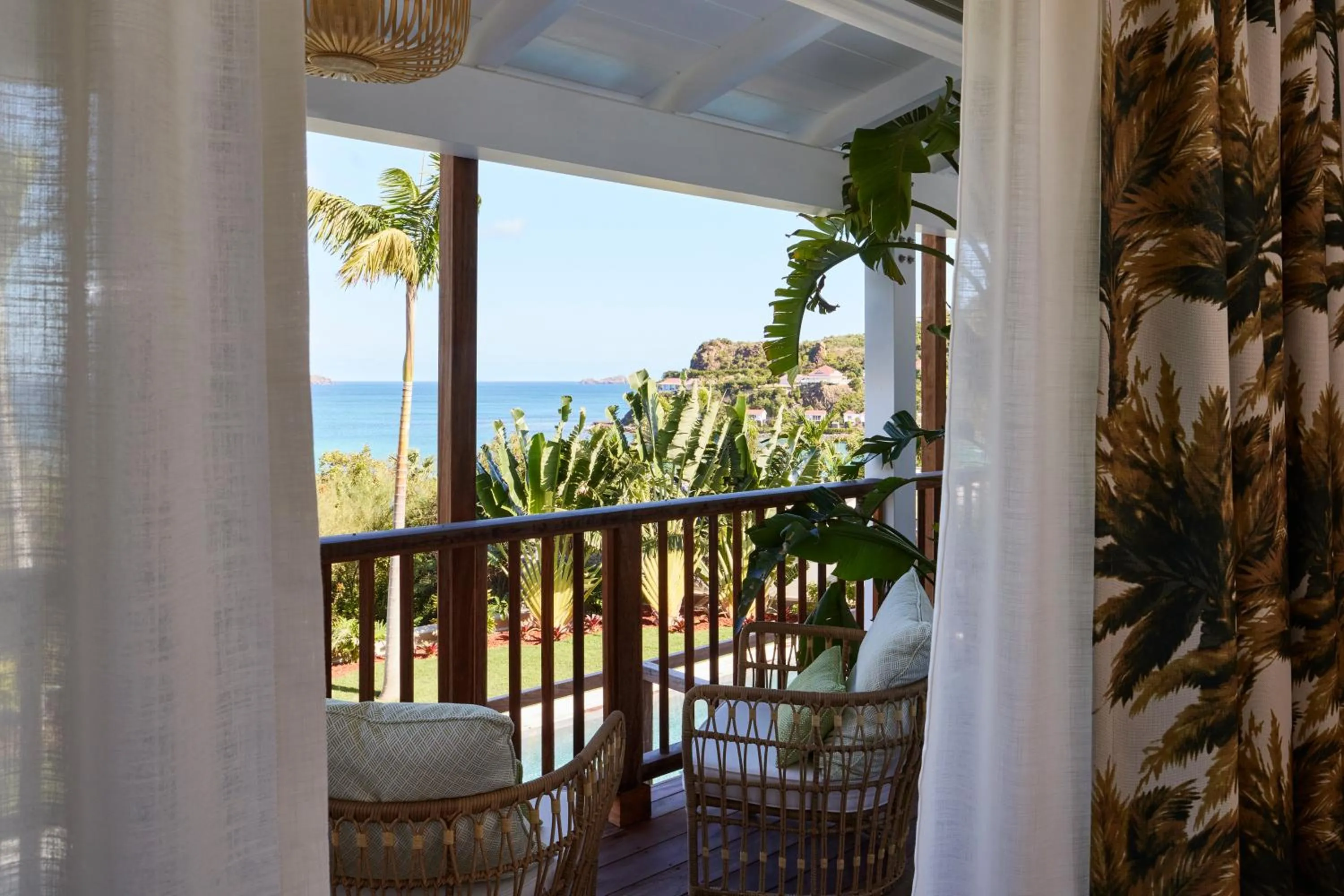 Balcony/Terrace in Tropical Hotel St Barth