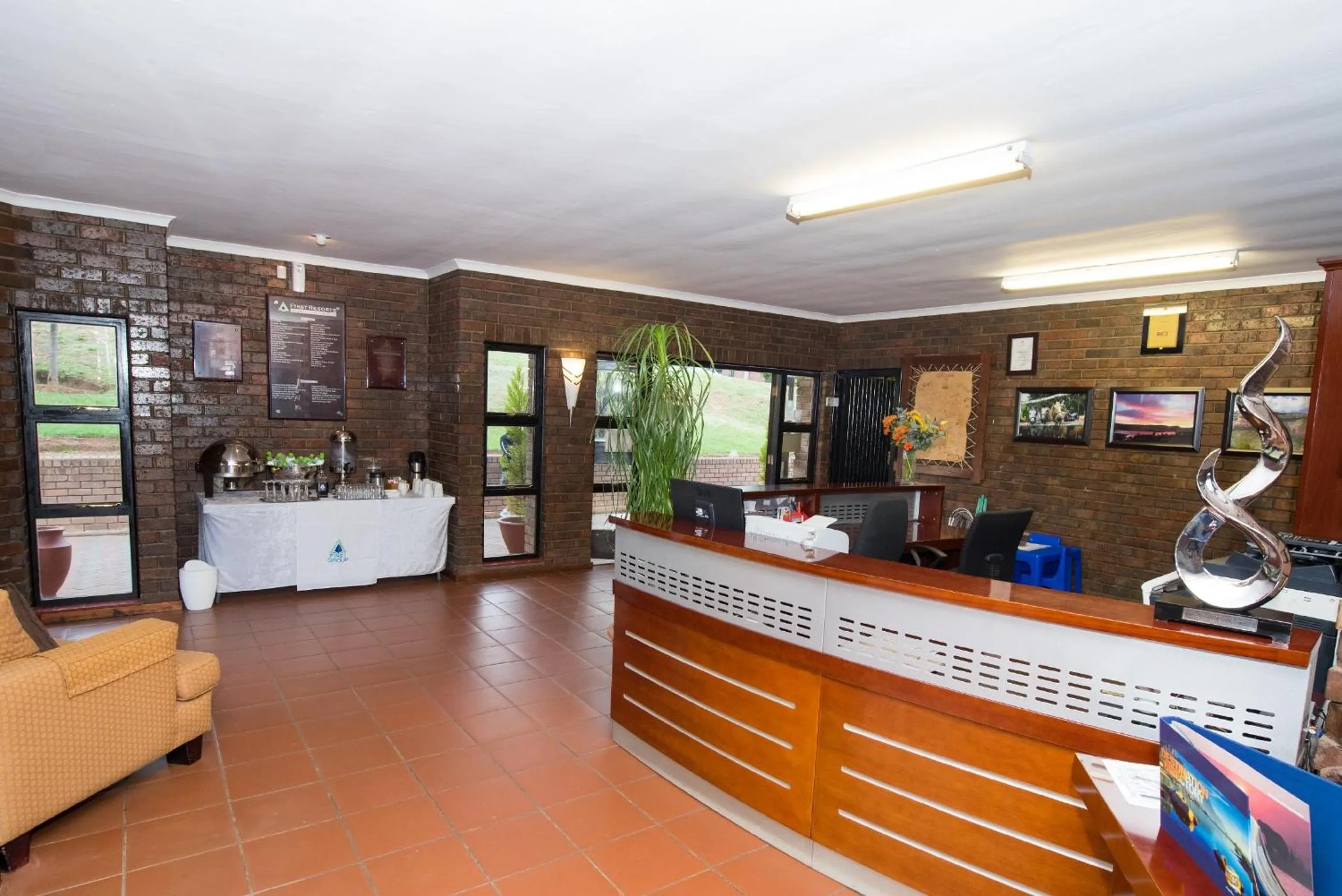 Lobby or reception in First Group Qwantani