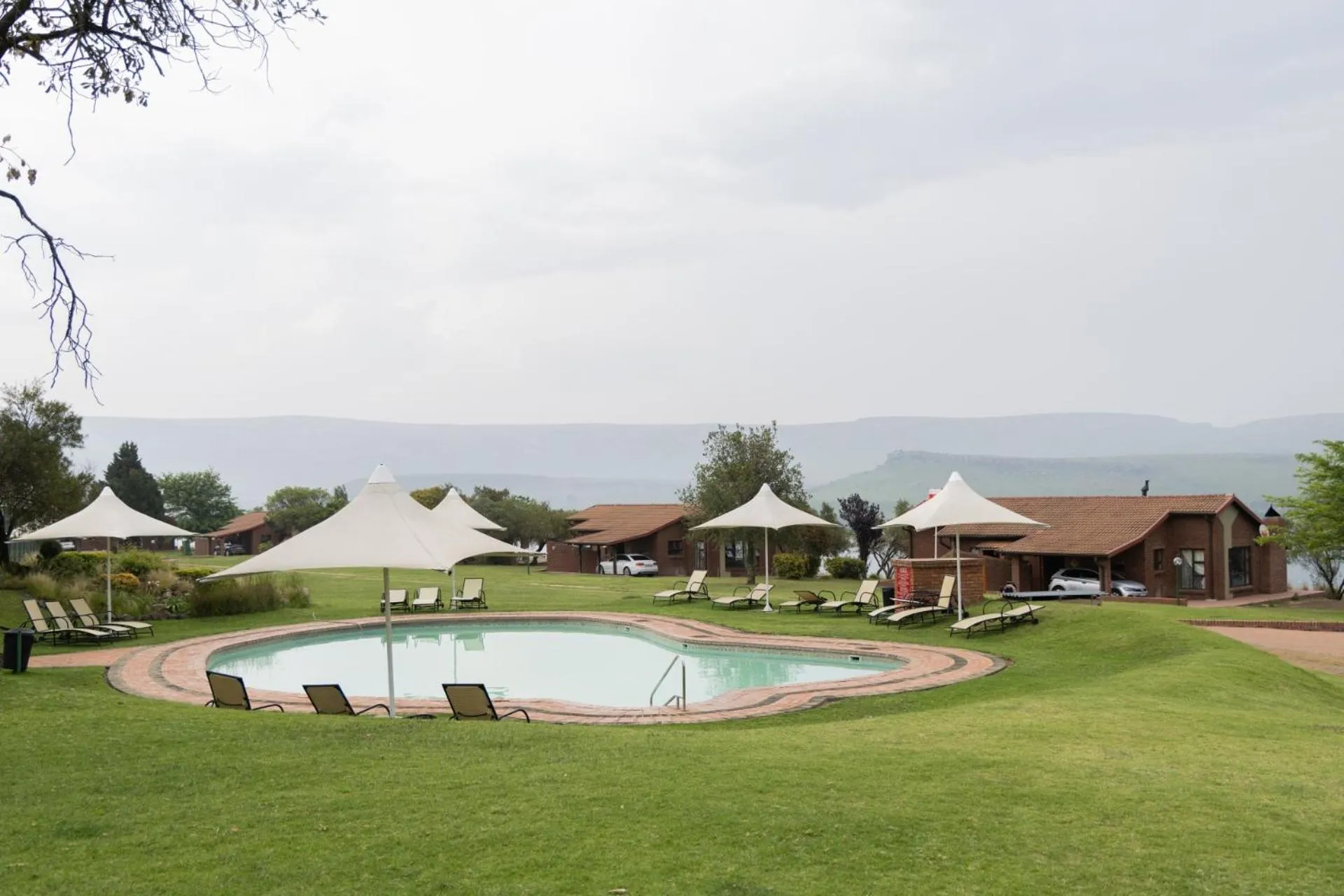 Pool view in First Group Qwantani