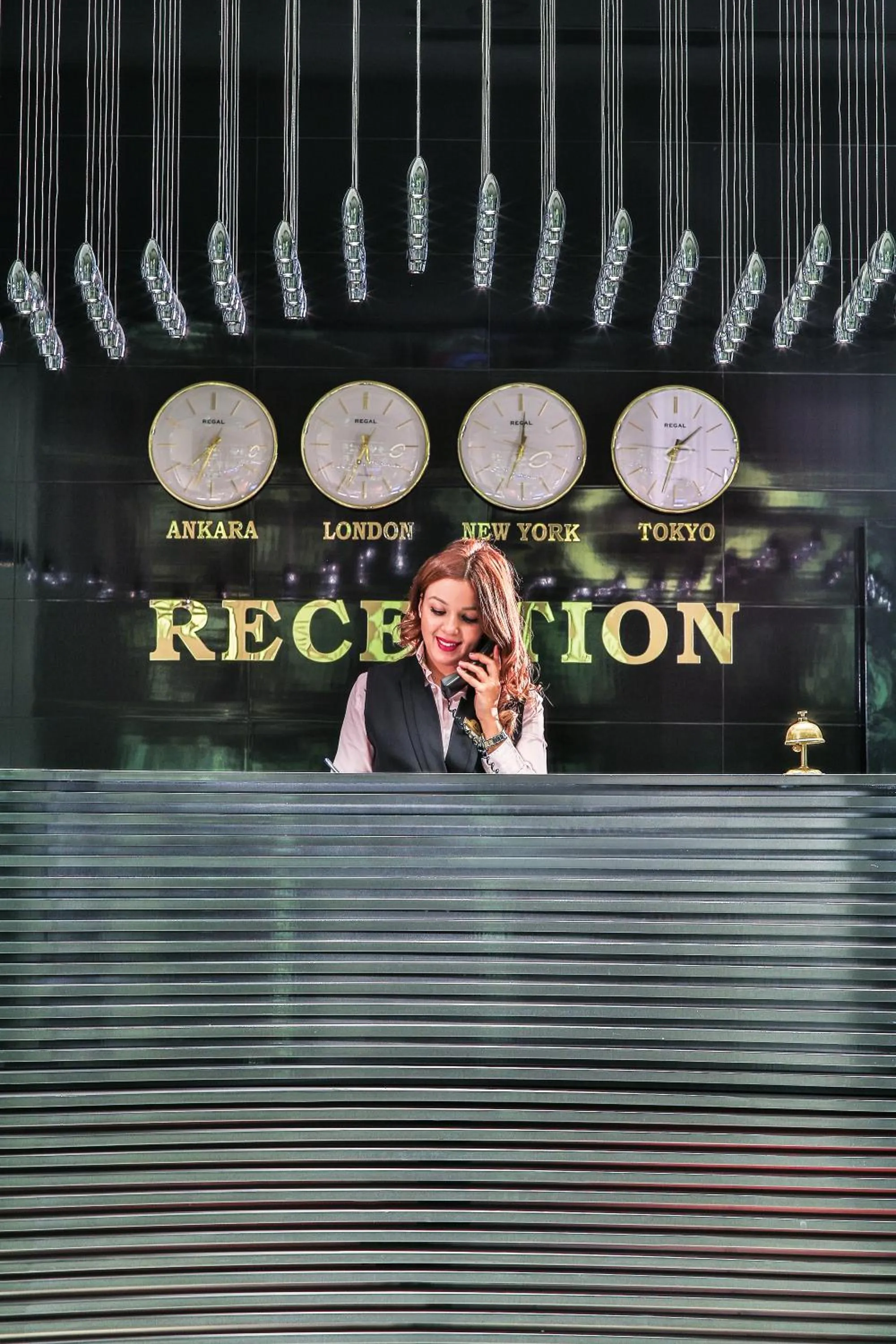 Lobby or reception in Demonti Hotel