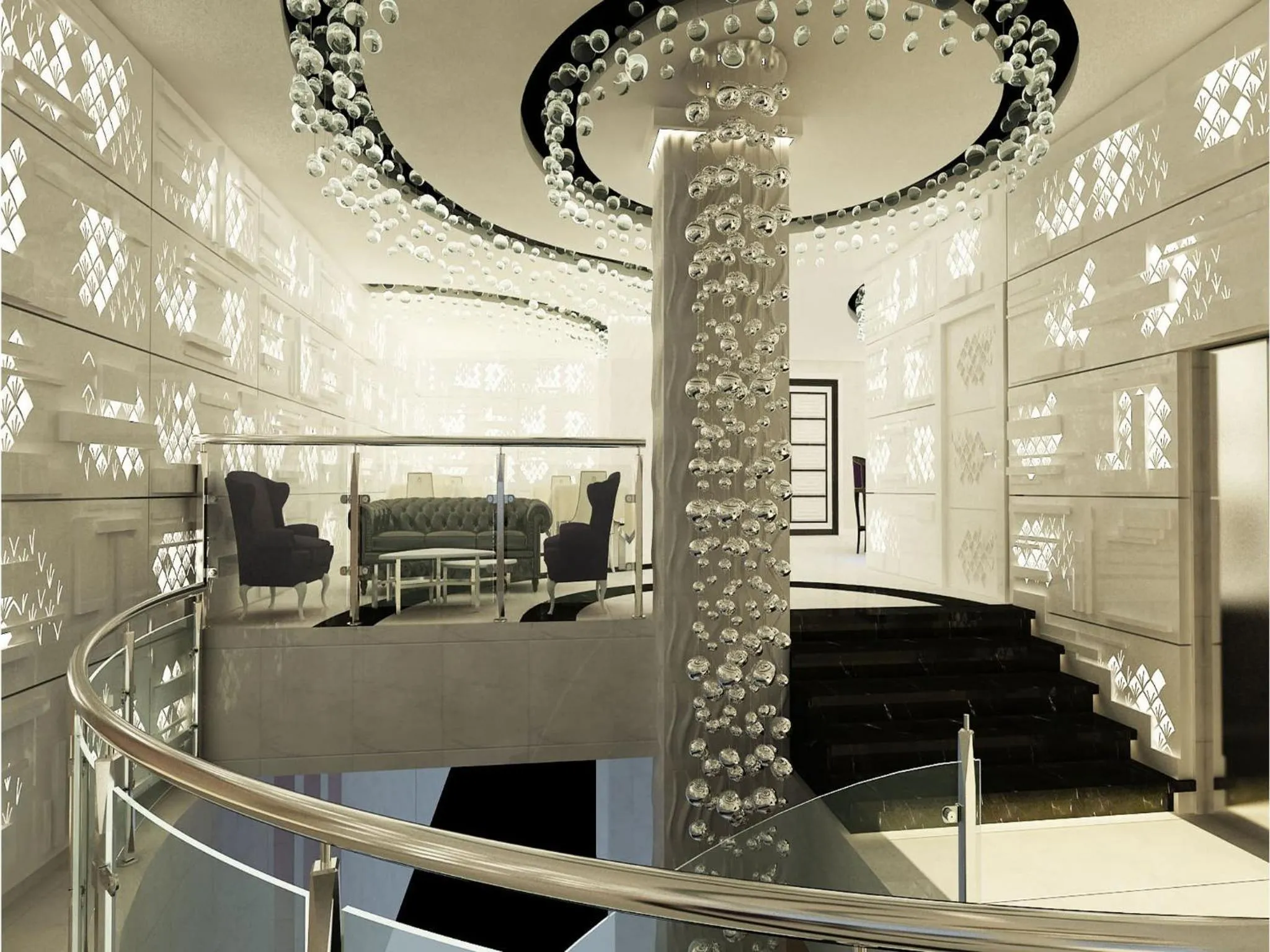 Lobby or reception in Demonti Hotel