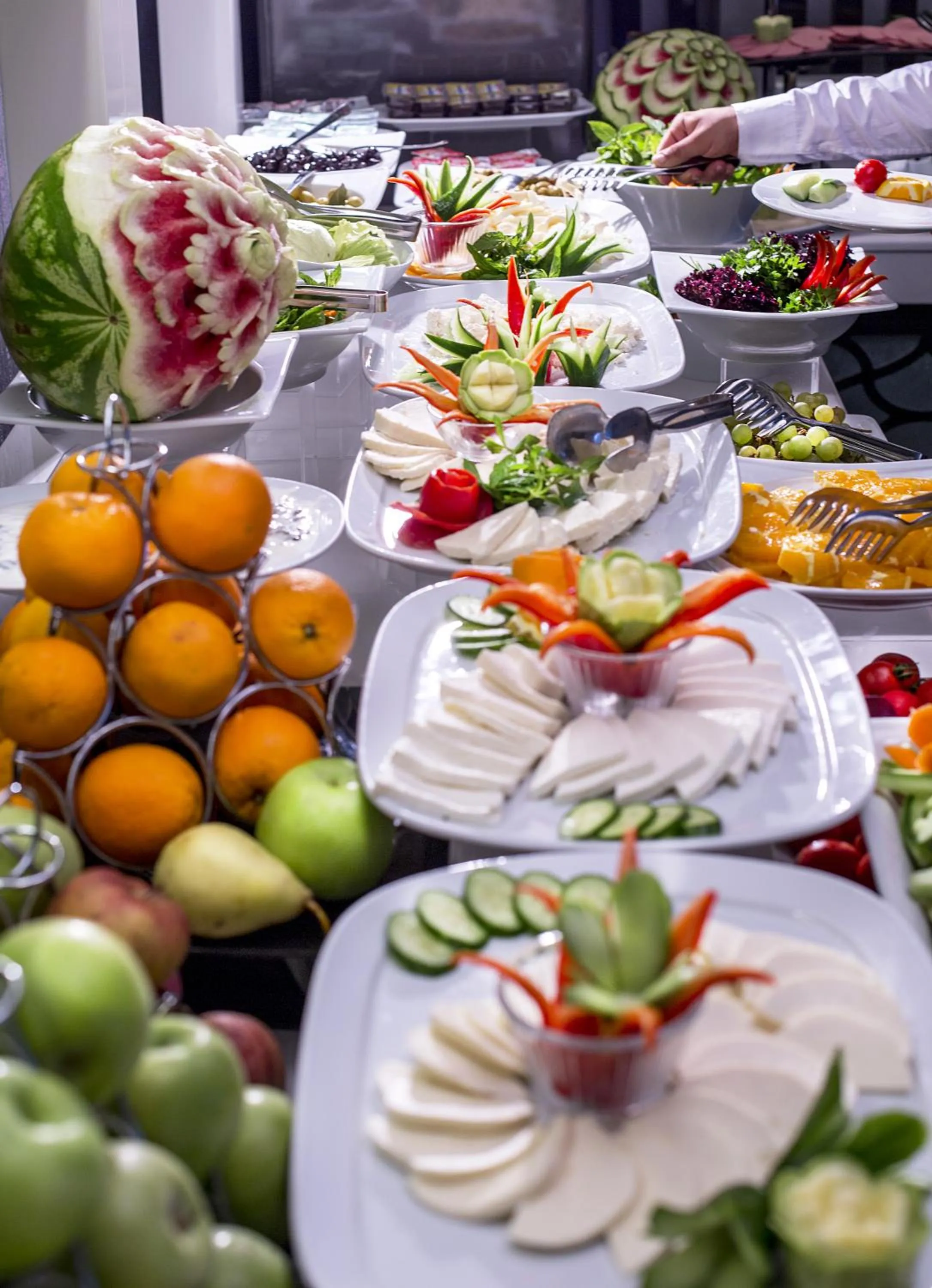 Buffet breakfast in Demonti Hotel