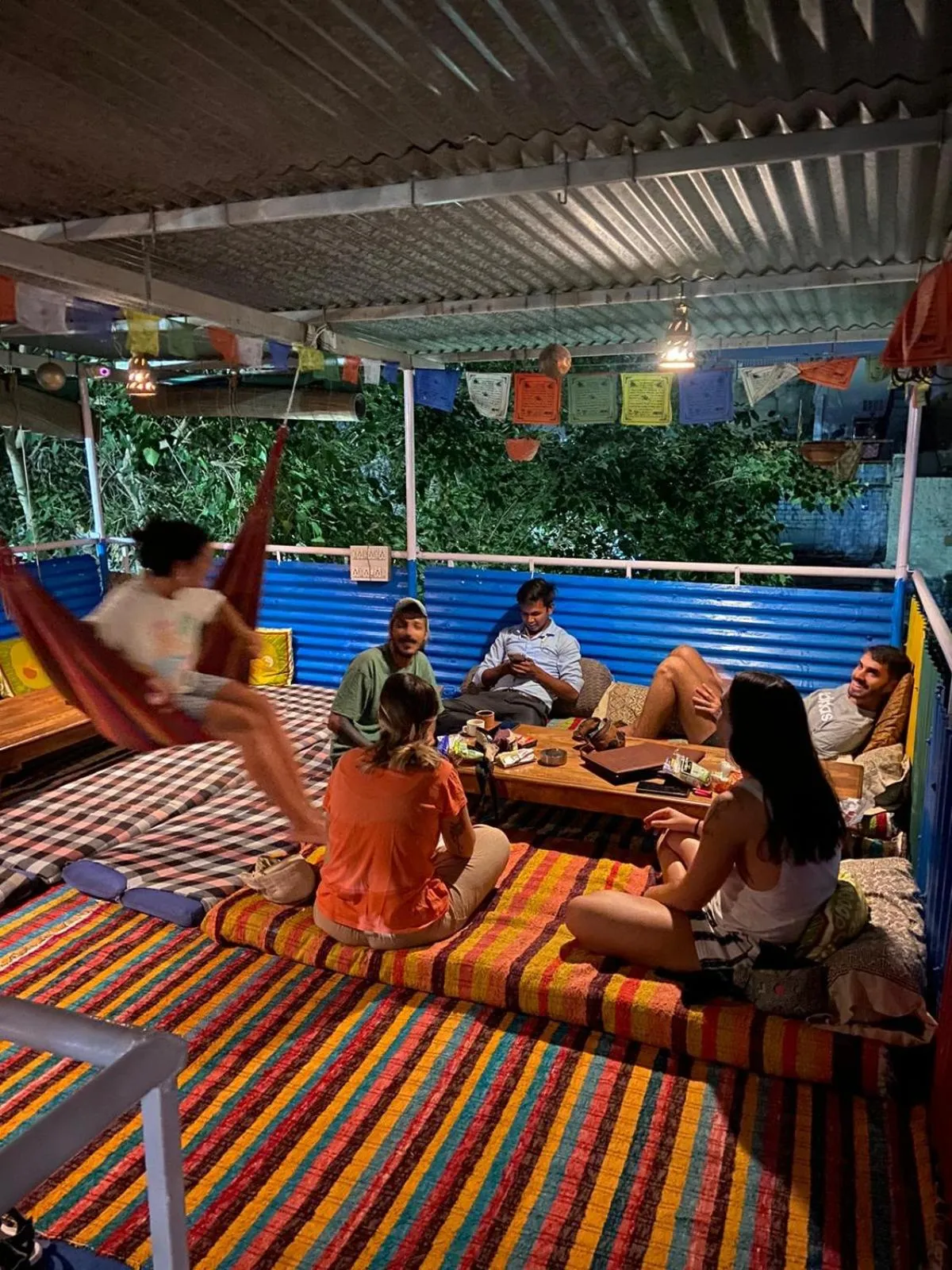 Seating area in Bob hostel