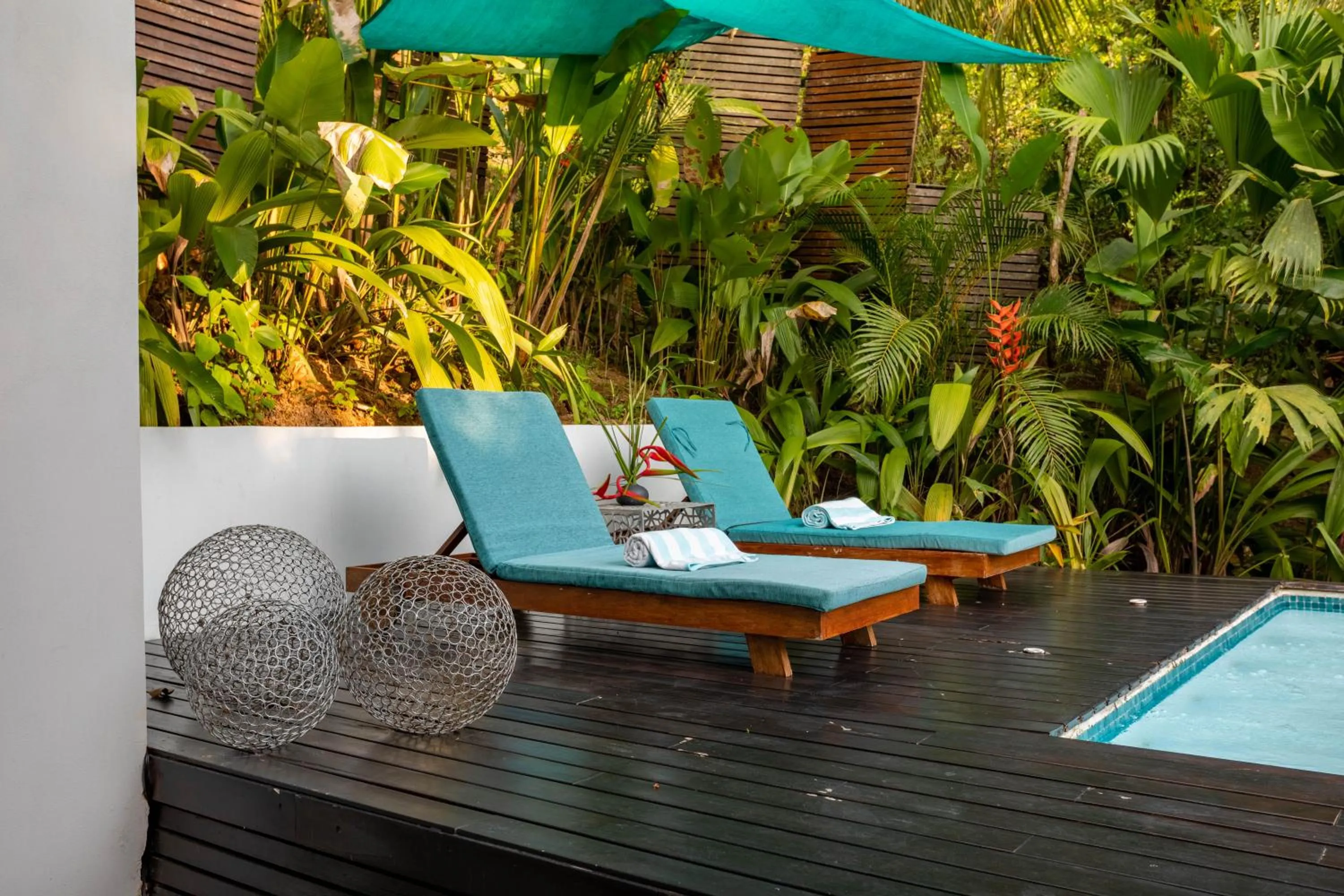 Patio in The Tranquilo Lodge, Adult Only, All meals included