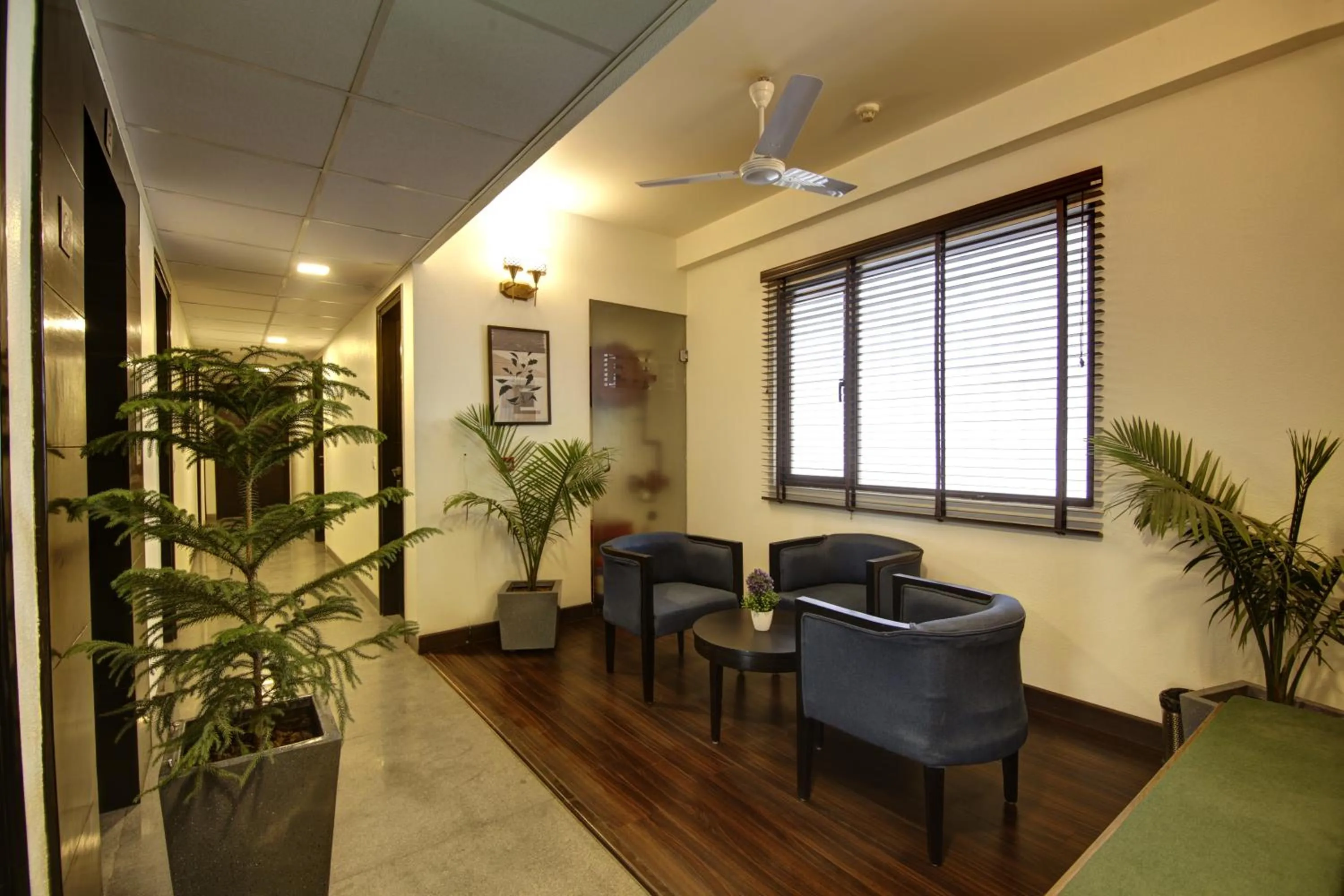 Seating area in Saltstayz Thyme Sukhdev Vihar, New Delhi